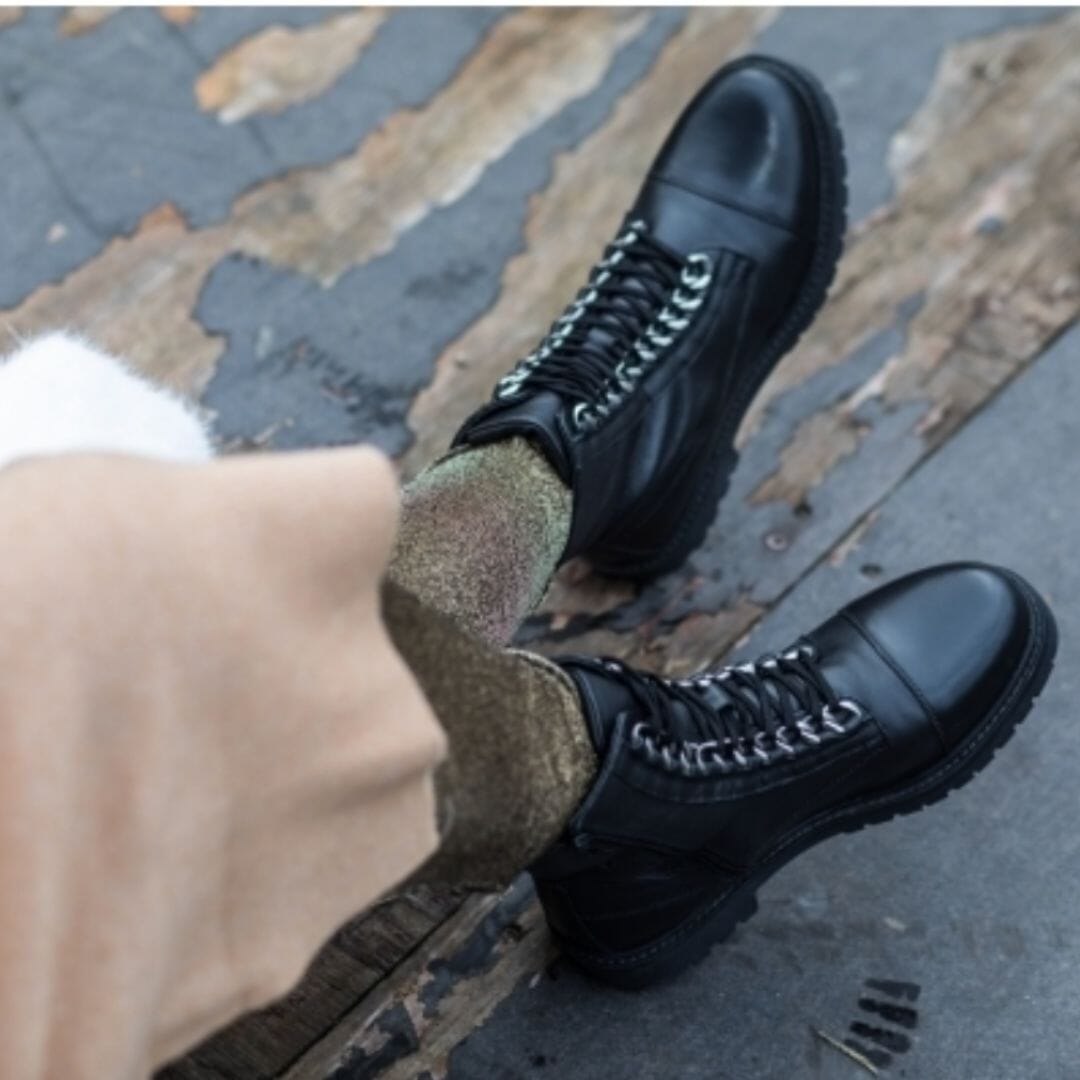 Copenhagen Shoes - New Rock Patent - 2207 Black/Gold Støvler