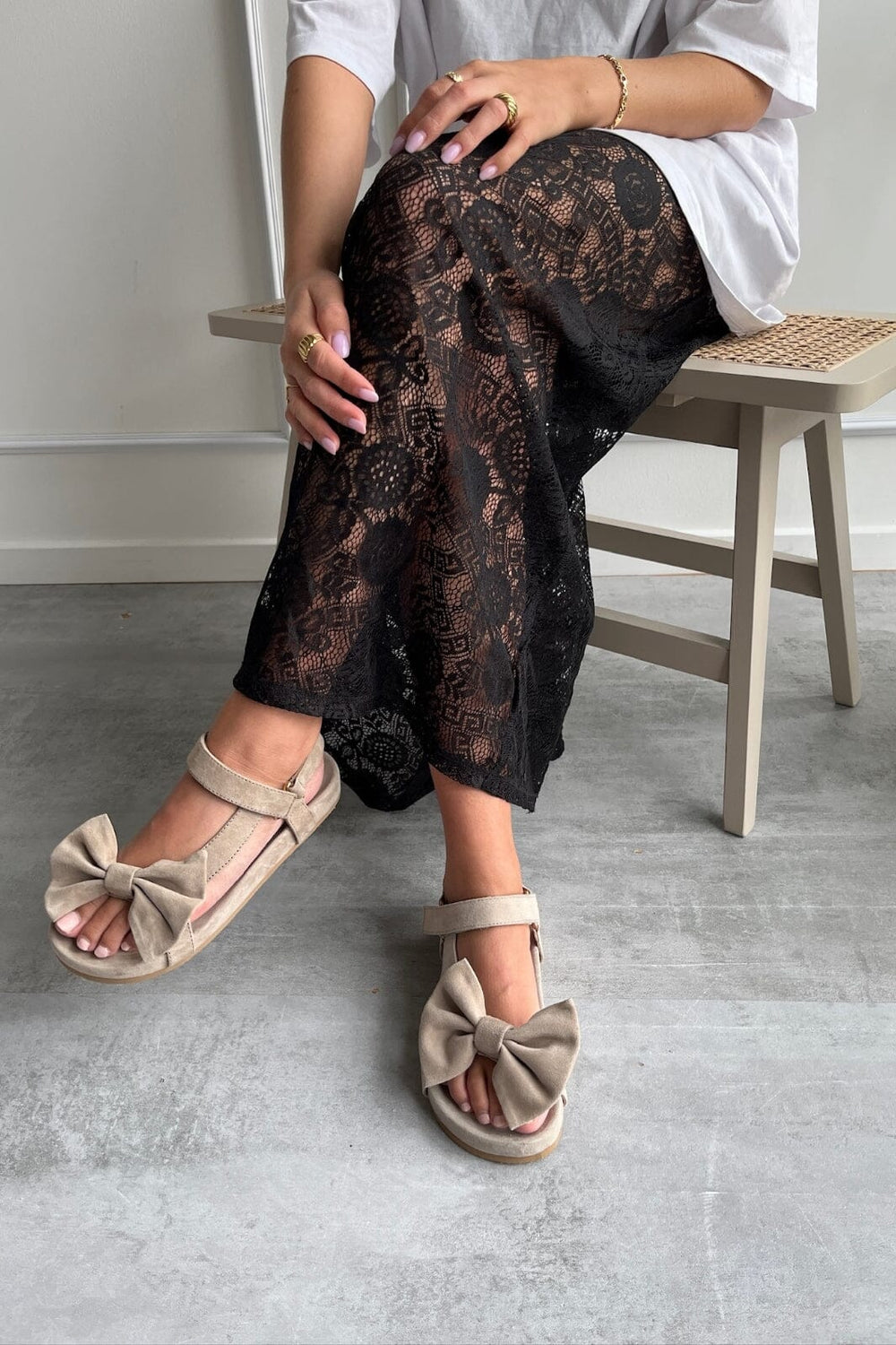 Copenhagen Shoes - Sky And Diamonds 24 Suede CS8358 - 00068 - Beige (Beige 132 Bis) Sandaler