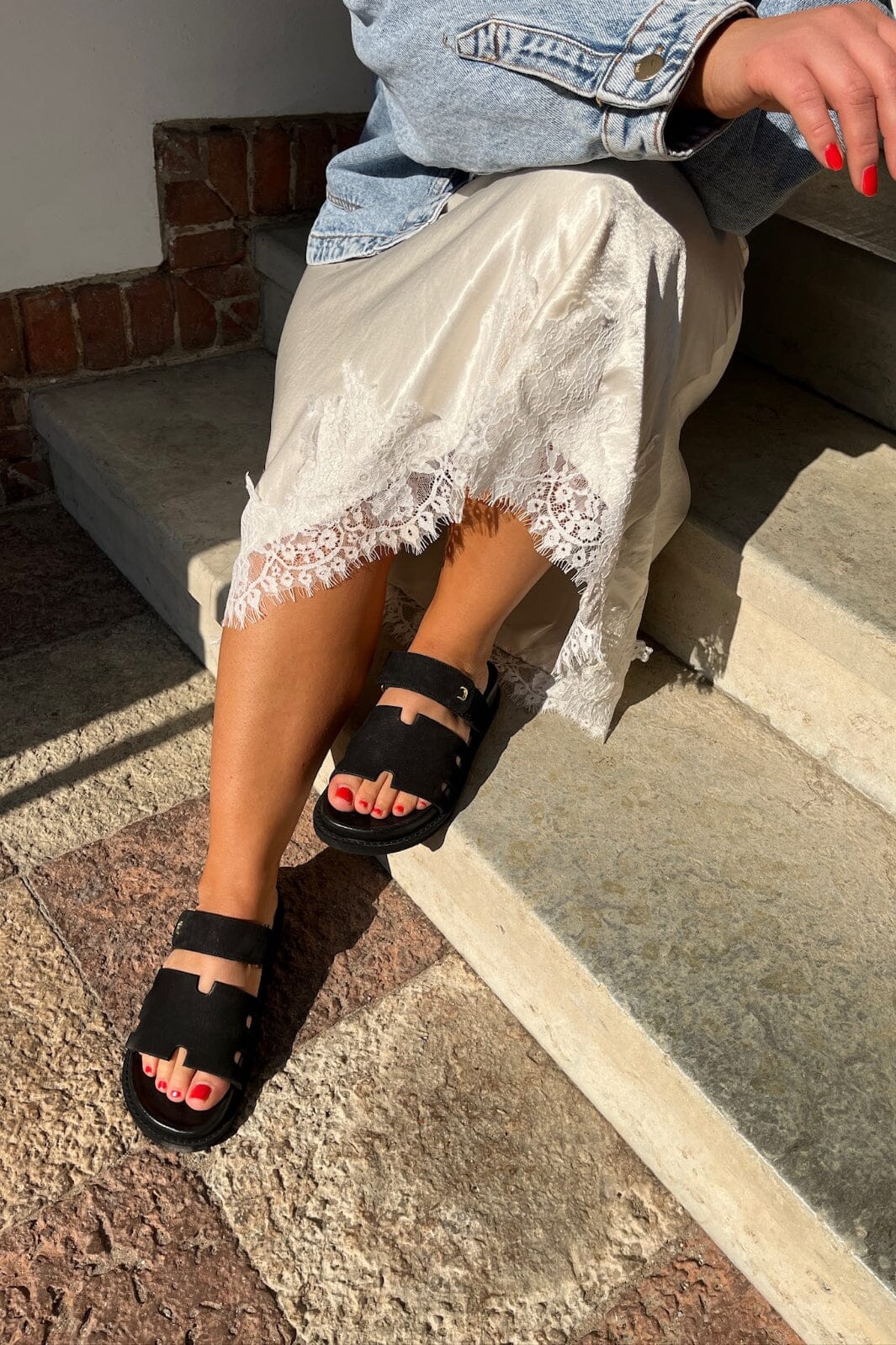 Copenhagen Shoes - Summer Passion Plain CS8496 - 0001 - Black Sandaler