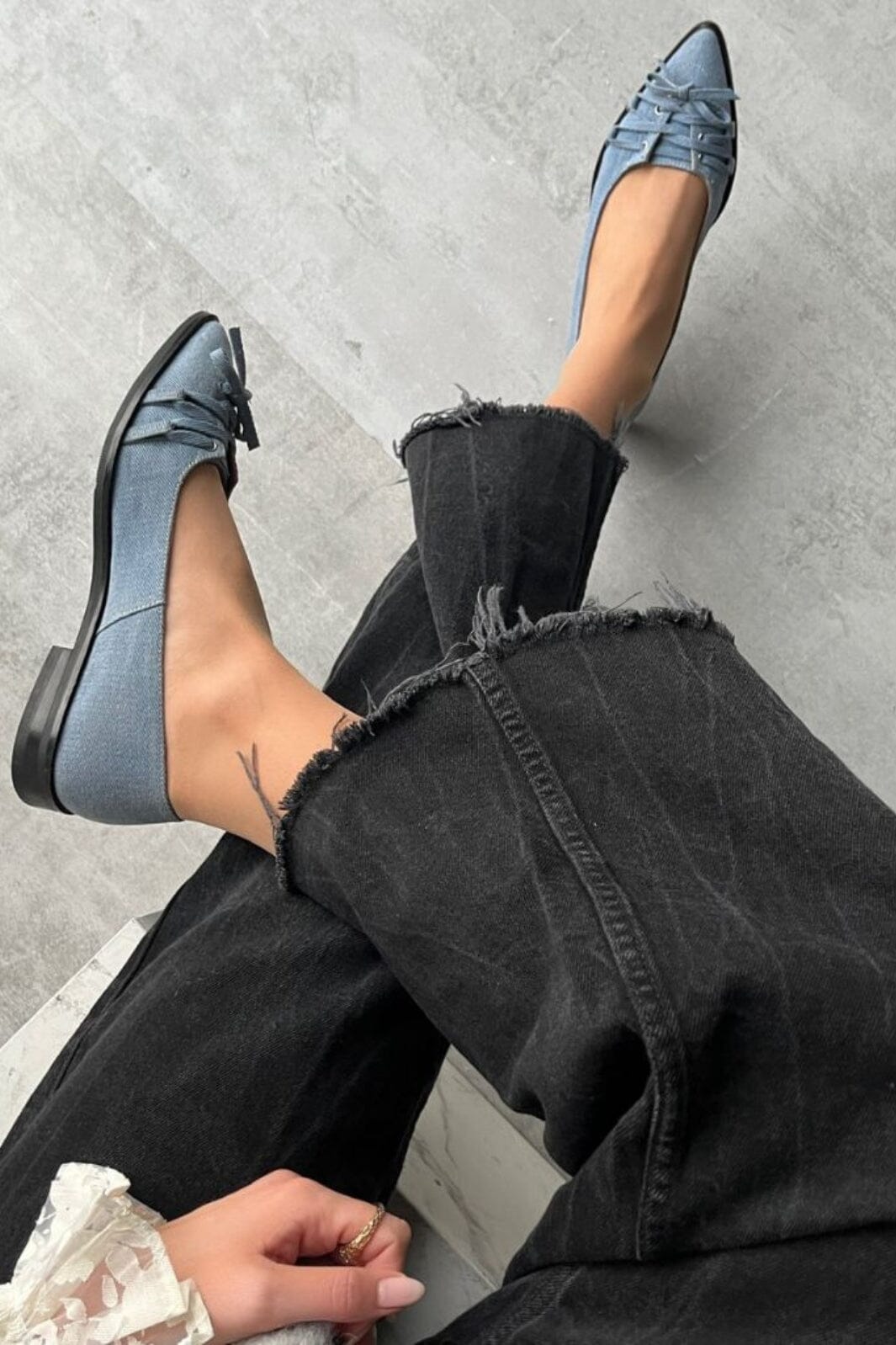 Copenhagen Shoes - The Number-Denim CS8383 - 0025 - Blue Ballerinaer