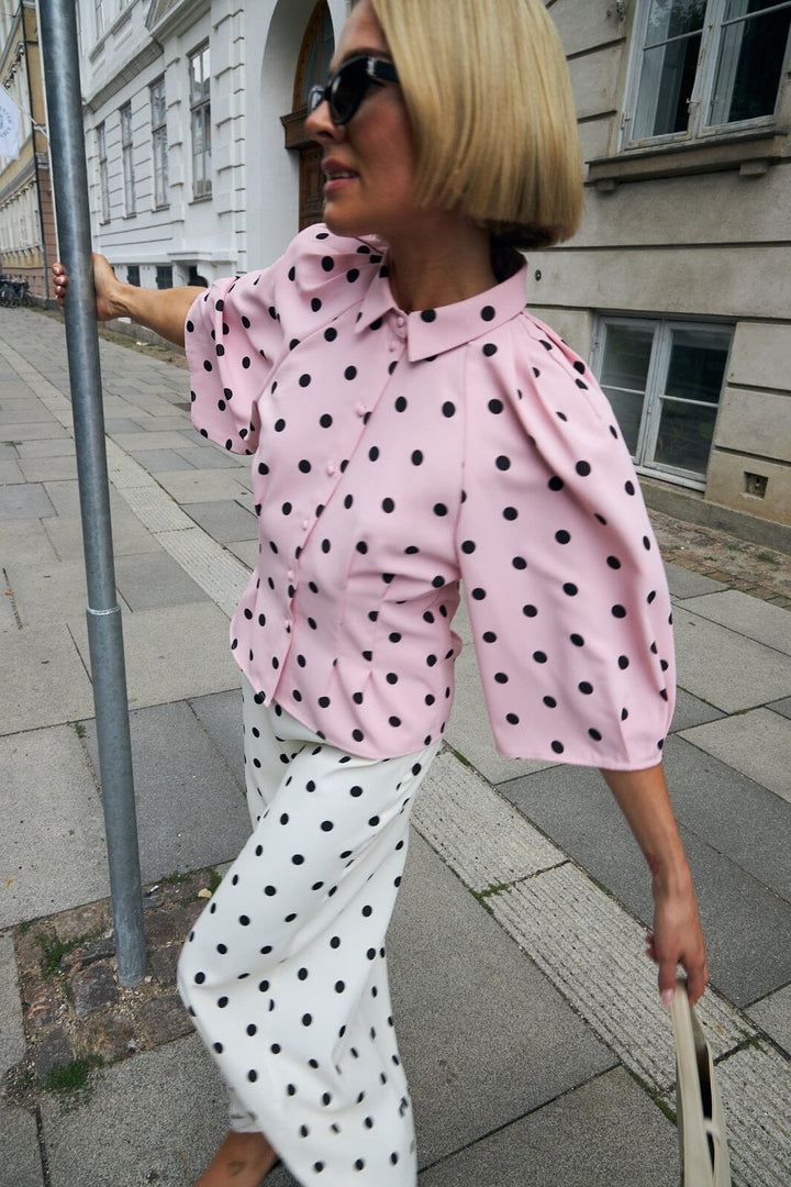 Cras - Joselle Shirt CE1042 - 8142 - 8142 Orchid Pink Polka