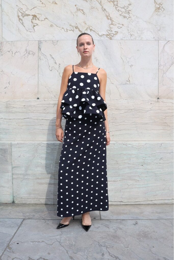 Cras - Joselle Top CE1038 - 8140 Black Polka Grande Toppe