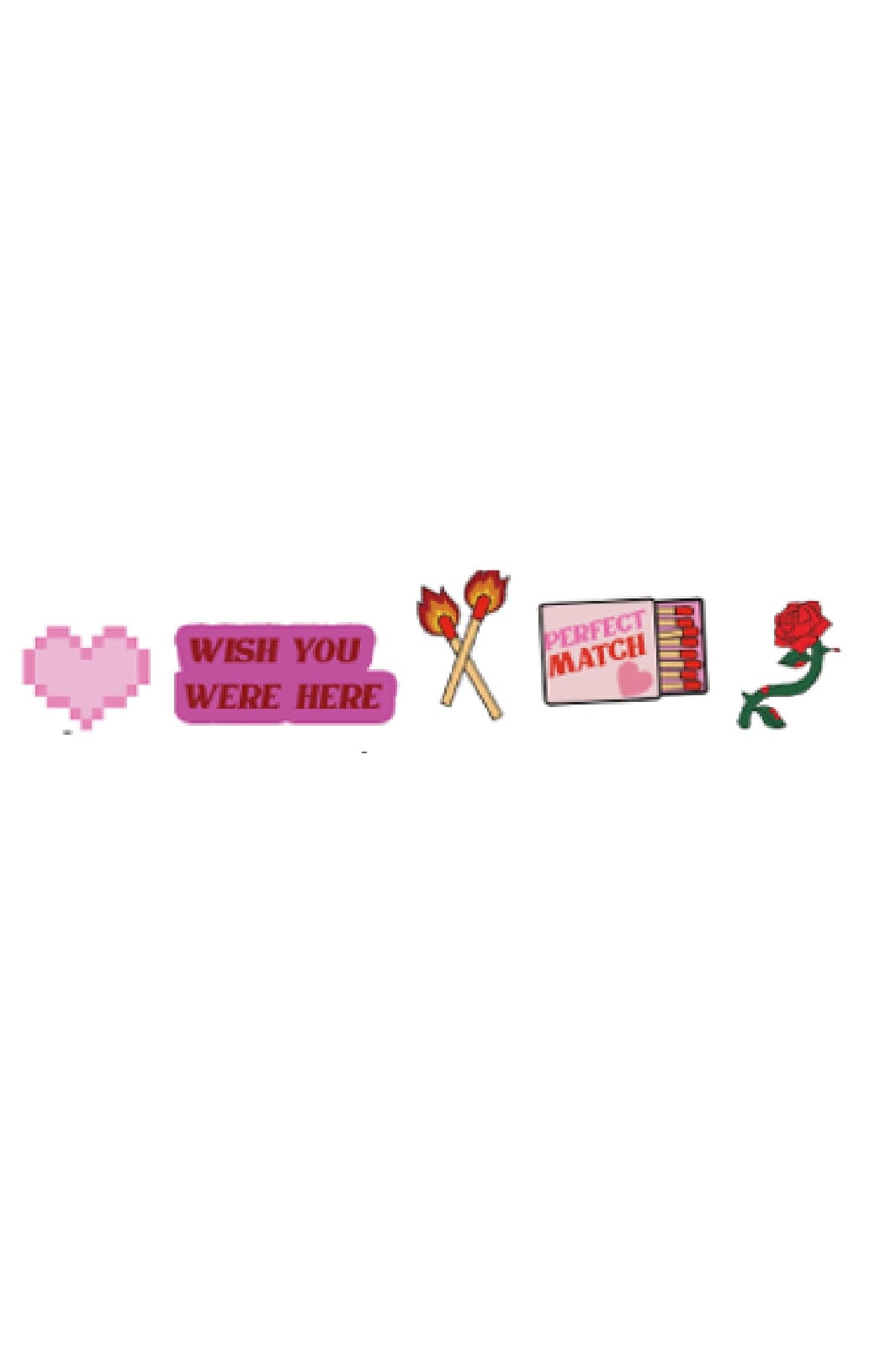 Crocs - Valentines Girly 5 Pack Tilbehør