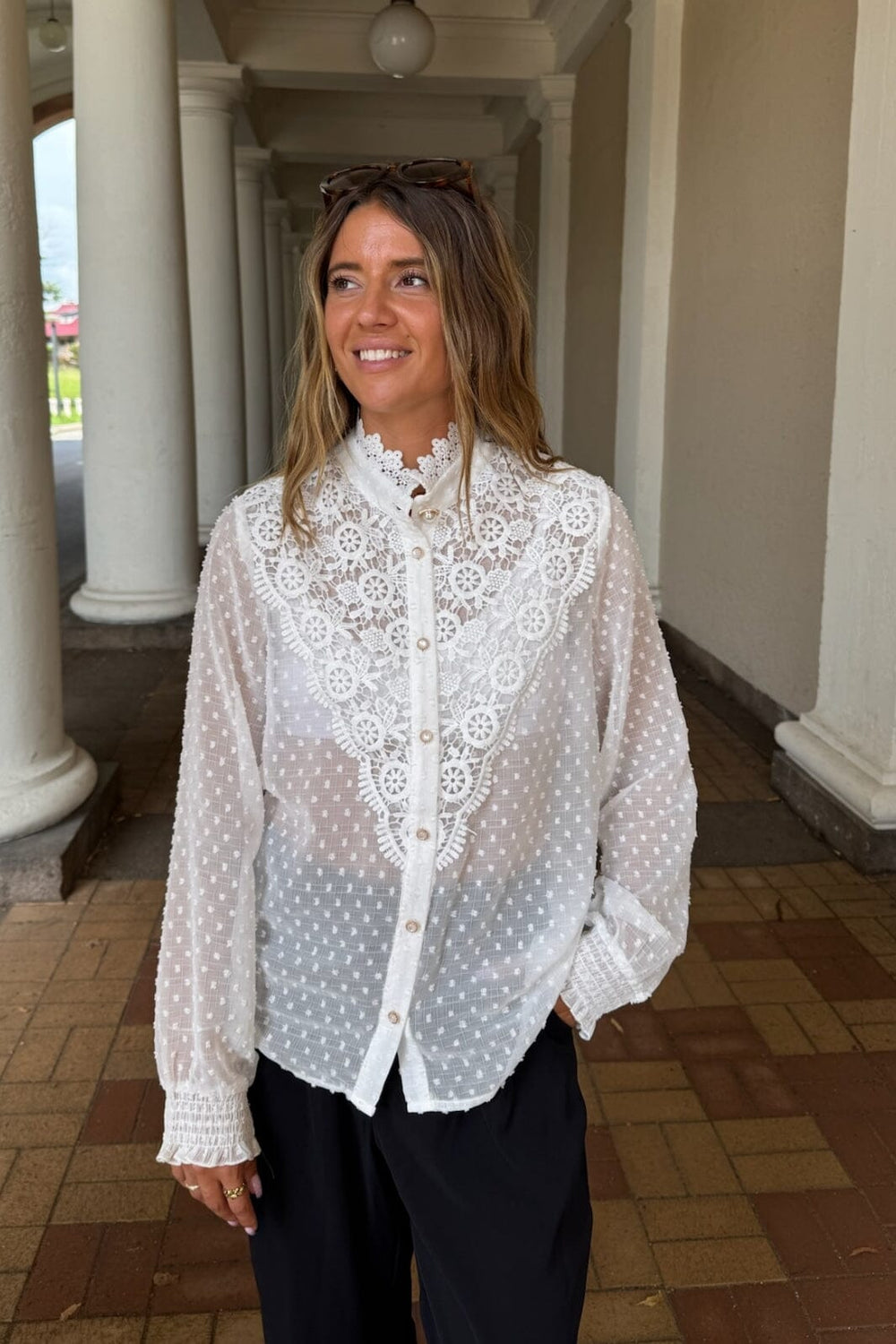 Dear Molly - Leah 137099B - White Skjorter