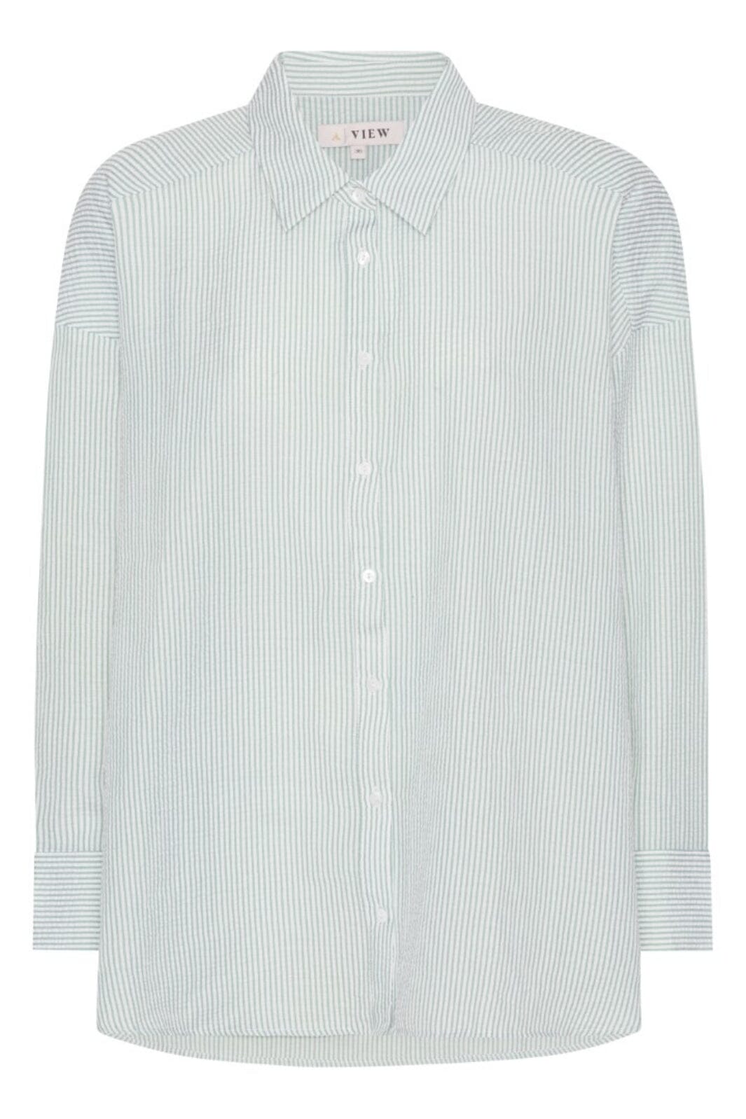 A-VIEW - Sonja Shirt - 122 Green/White