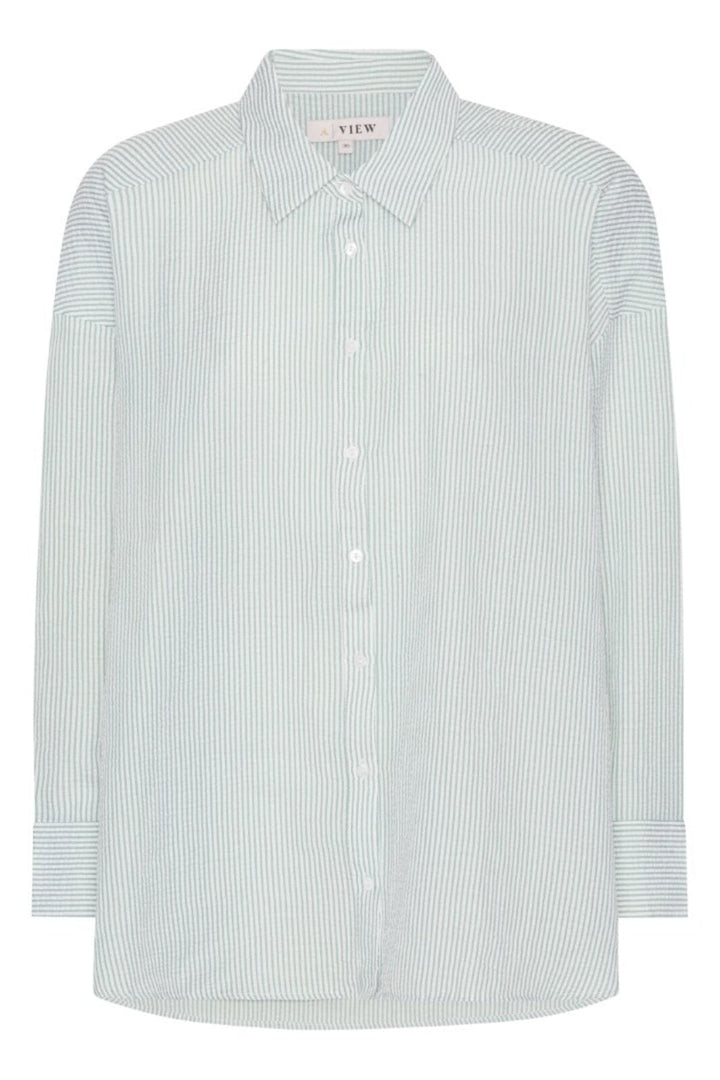 A-VIEW - Sonja Shirt - 122 Green/White