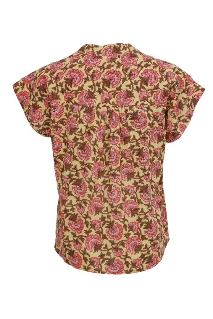 Black Colour - Bcflora S/S Blouse 39814 - Sun Flower