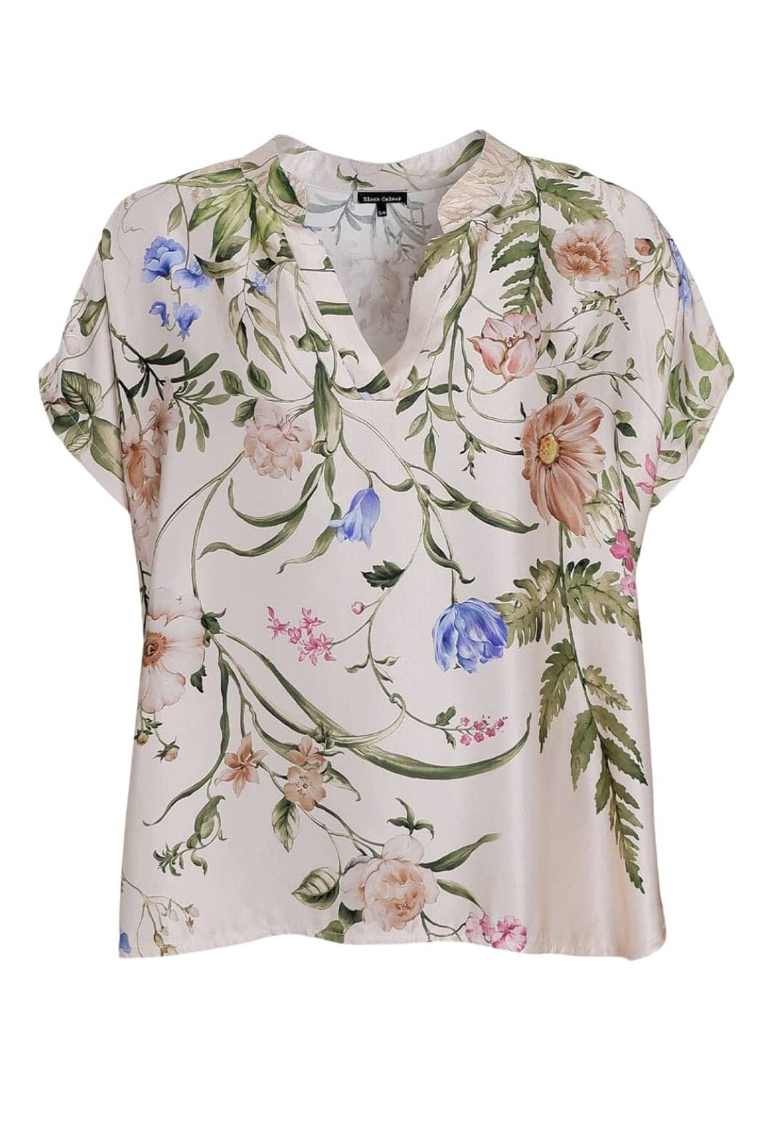 Forudbestilling - Black Colour - Bczennia Blouse 40916 - Champagne Flower