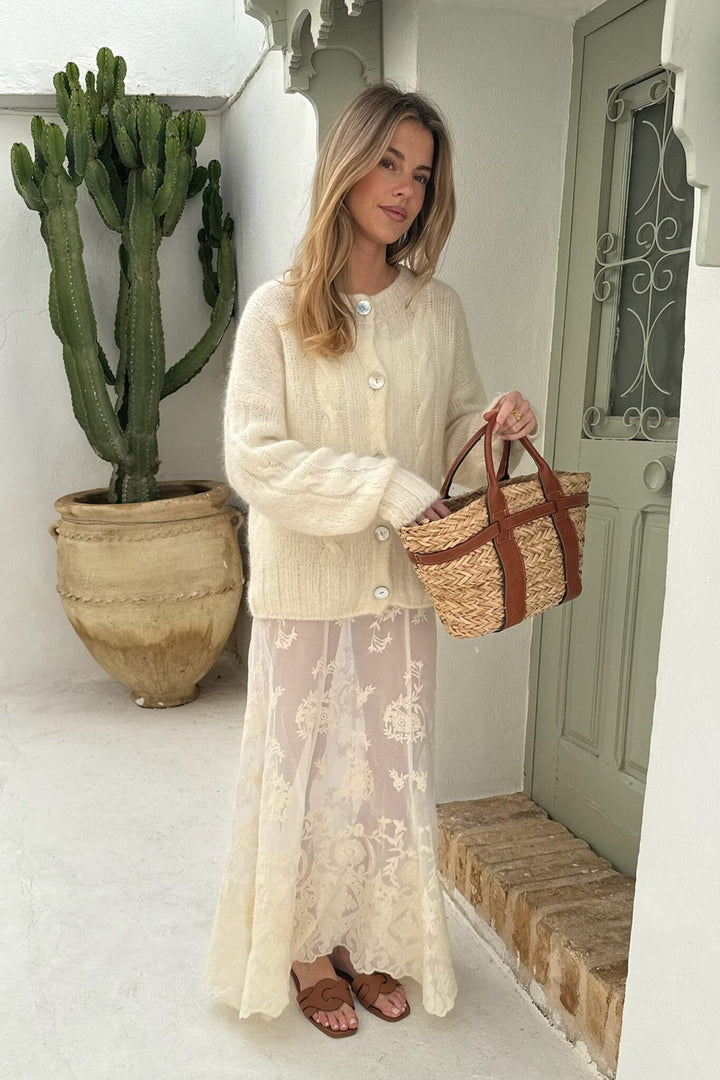 Forudbestilling - BYIC - Ditteic Cardigan 3420 - White Cardigans