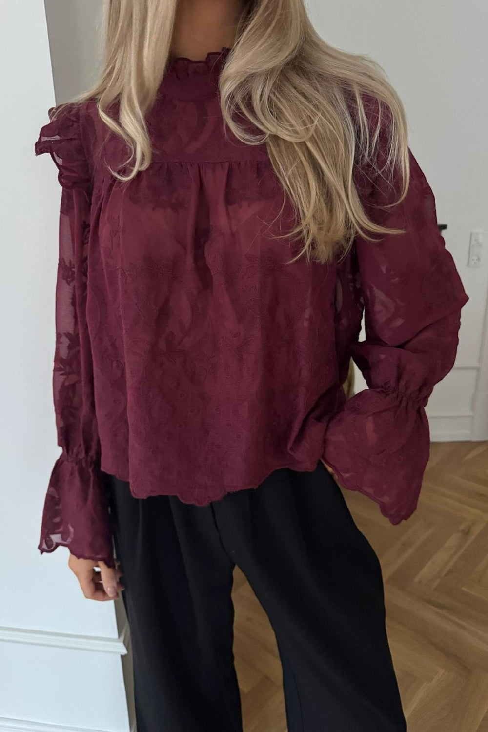 BYIC - Ellinoric Lace Shirt 2550 - Vintage Bordeaux