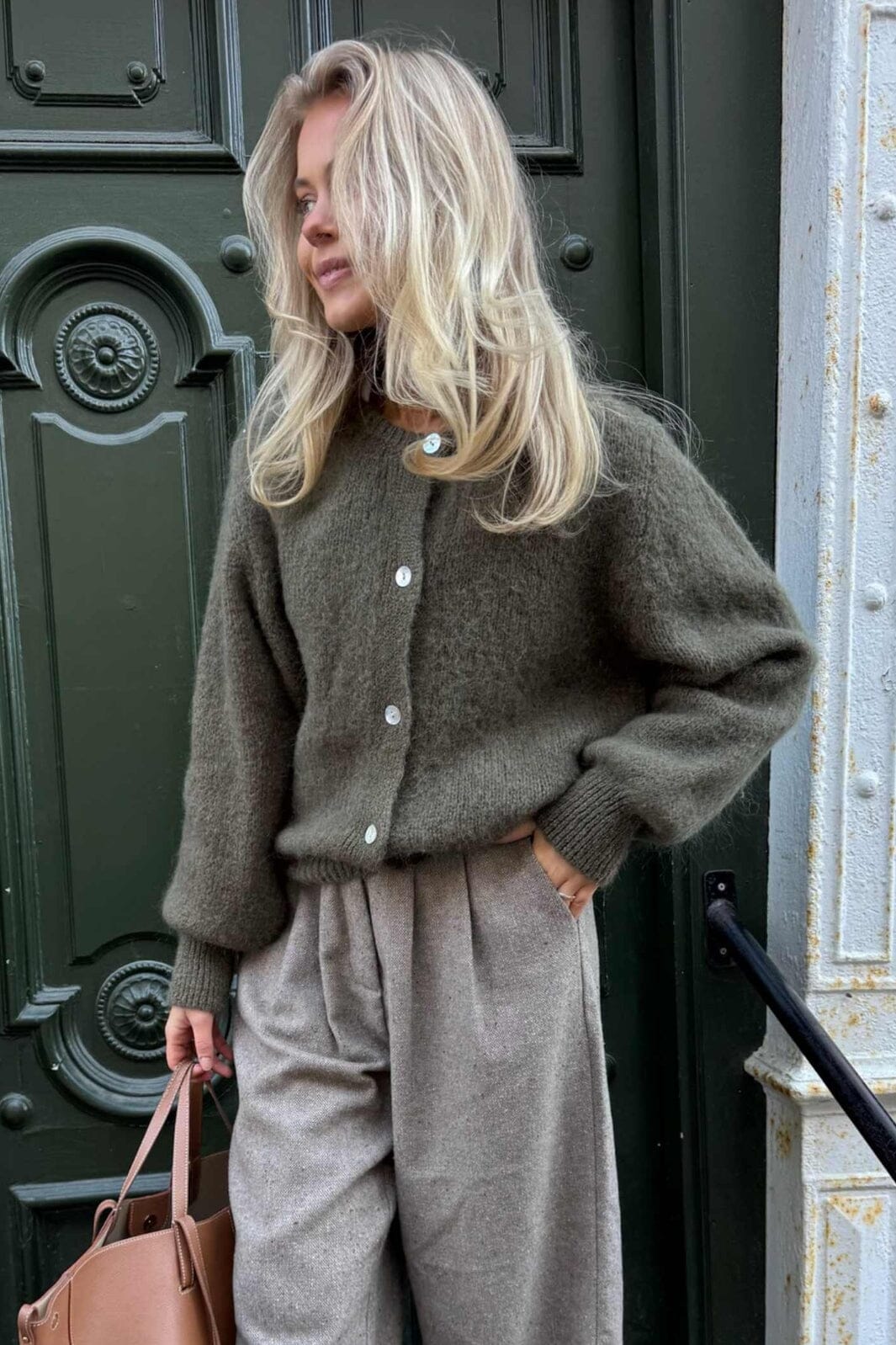 Forudbestilling - BYIC - Idaic Cardigan - armyg Army Green Cardigans