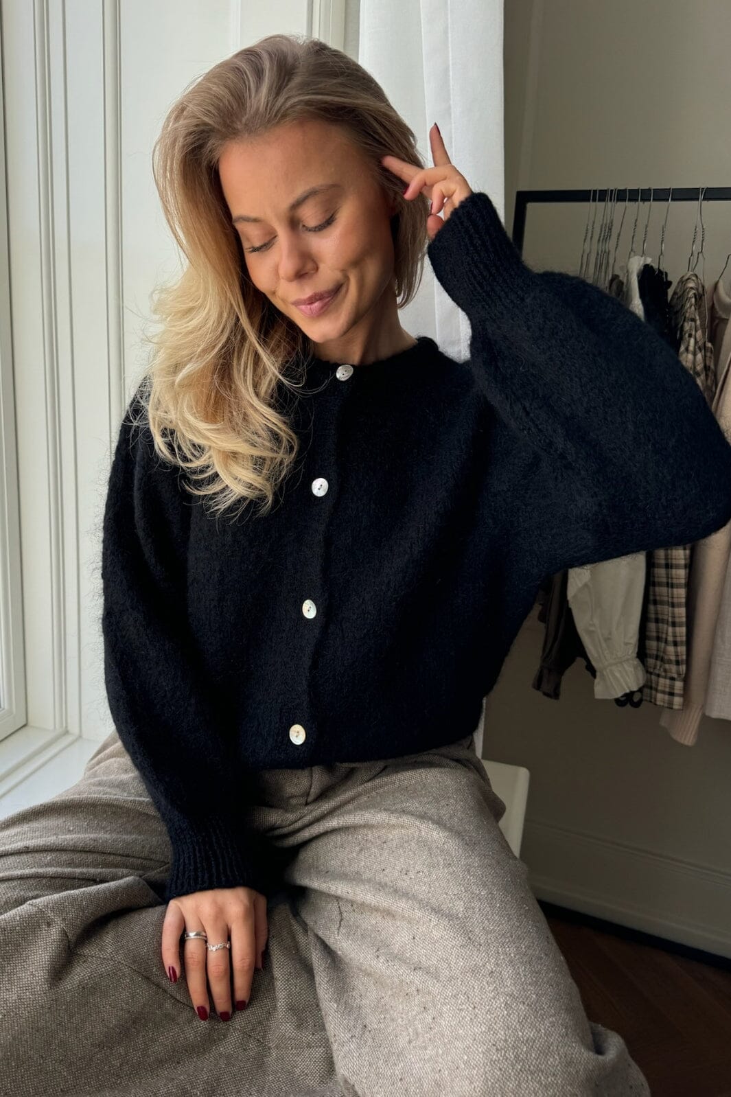 Forudbestilling - BYIC - Idaic Cardigan - black Black Cardigans