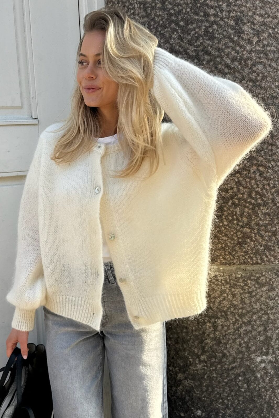 Forudbestilling - BYIC - Idaic Cardigan - white White Cardigans