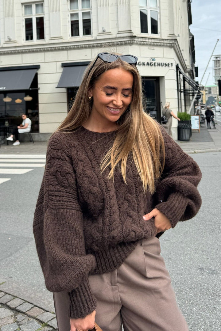 Forudbestilling - BYIC - Noraic Sweater - cbrown Chocolate Brown Sweatshirts
