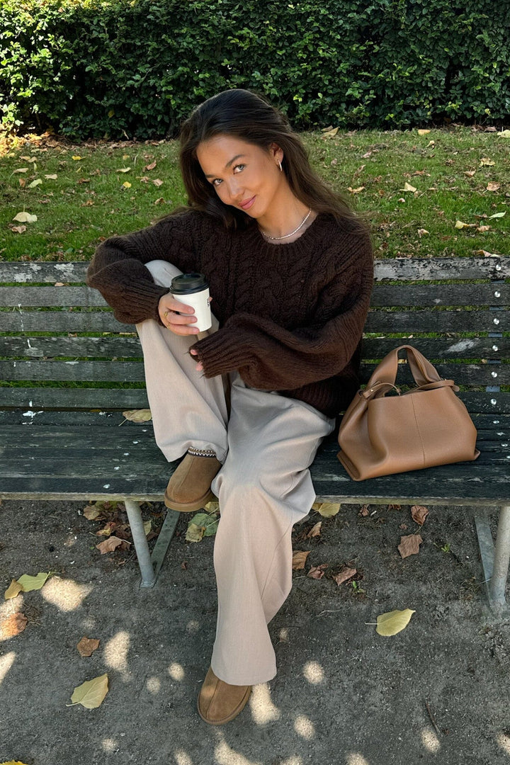 Forudbestilling - BYIC - Noraic Sweater - cbrown Chocolate Brown Sweatshirts