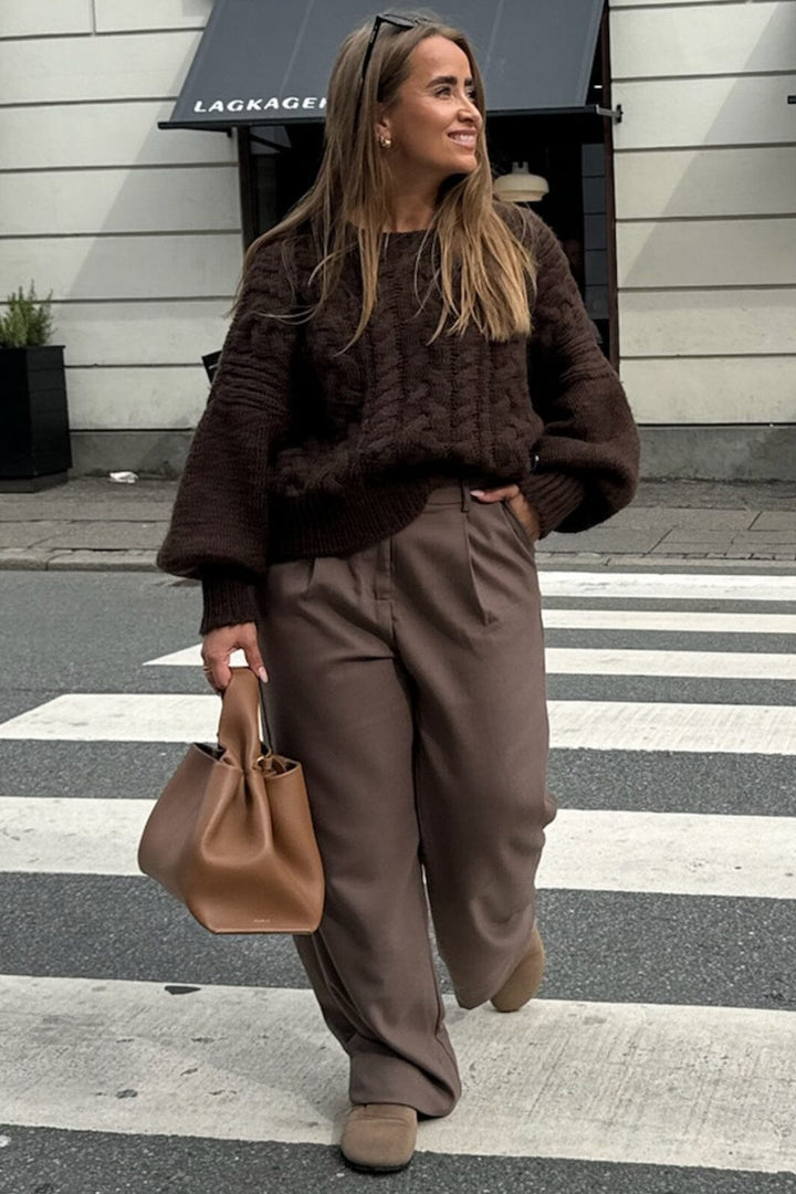 Forudbestilling - BYIC - Noraic Sweater - cbrown Chocolate Brown Sweatshirts