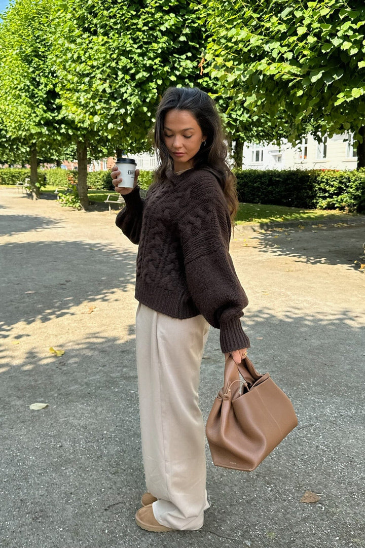 Forudbestilling - BYIC - Noraic Sweater - cbrown Chocolate Brown Sweatshirts