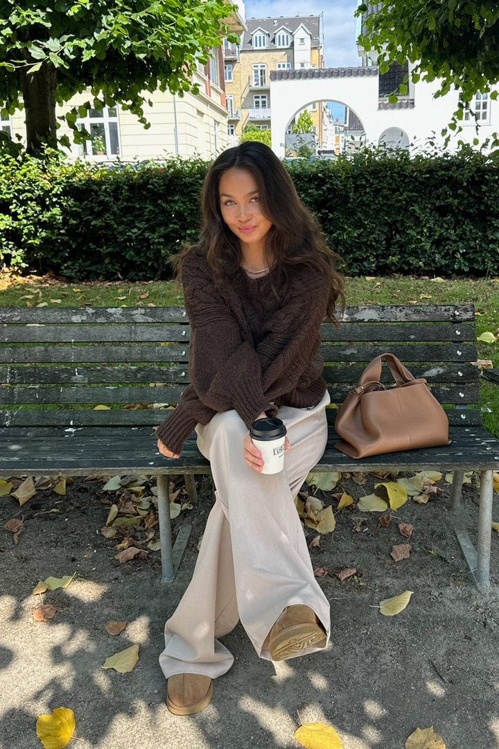 Forudbestilling - BYIC - Noraic Sweater - cbrown Chocolate Brown Sweatshirts