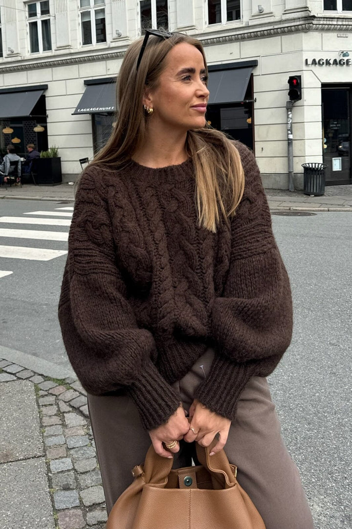 Forudbestilling - BYIC - Noraic Sweater - cbrown Chocolate Brown Sweatshirts