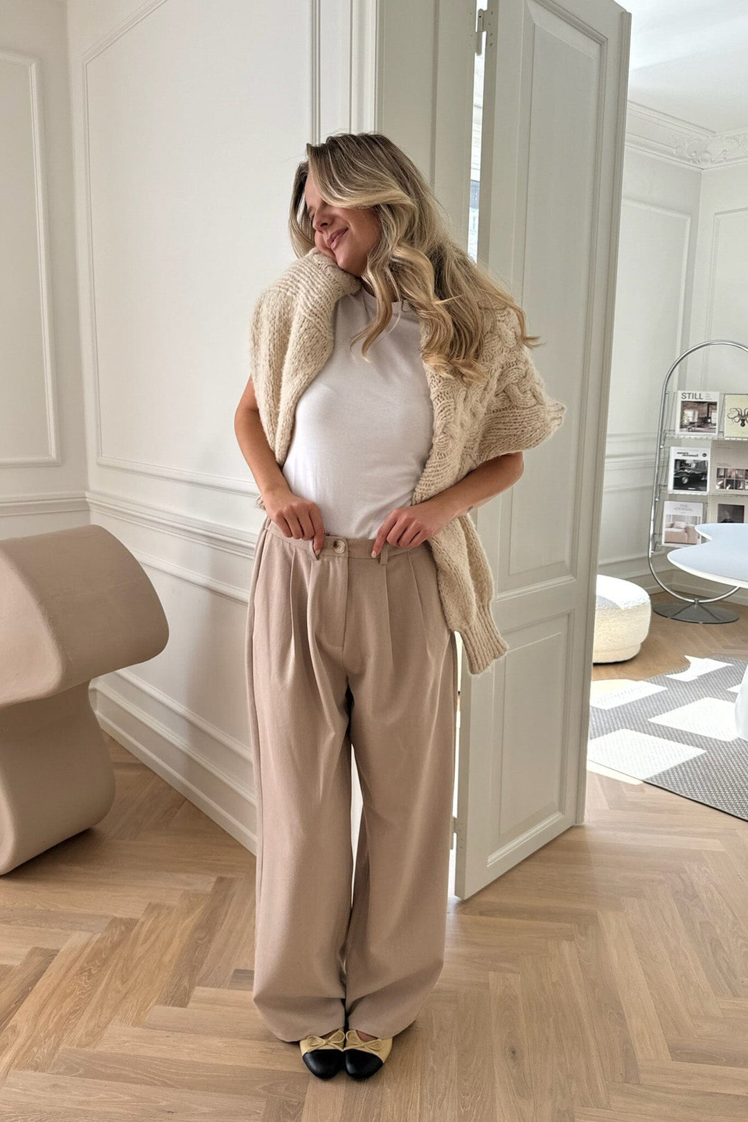 Forudbestilling - BYIC - Noraic Sweater - owhite Off White Sweatshirts