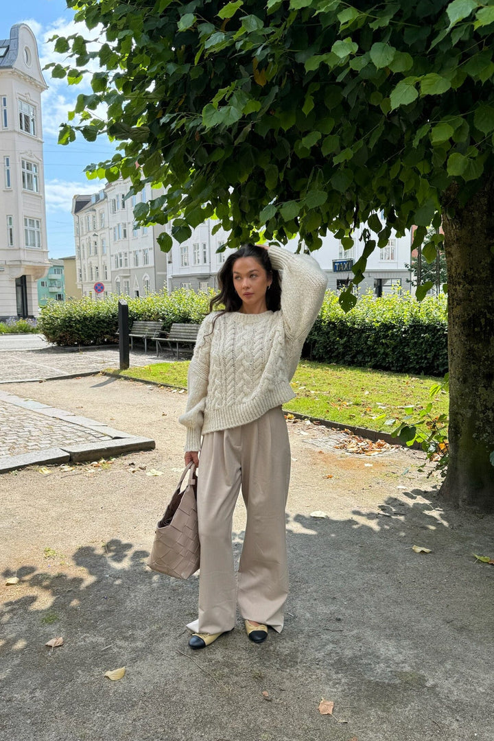 Forudbestilling - BYIC - Noraic Sweater - owhite Off White Sweatshirts