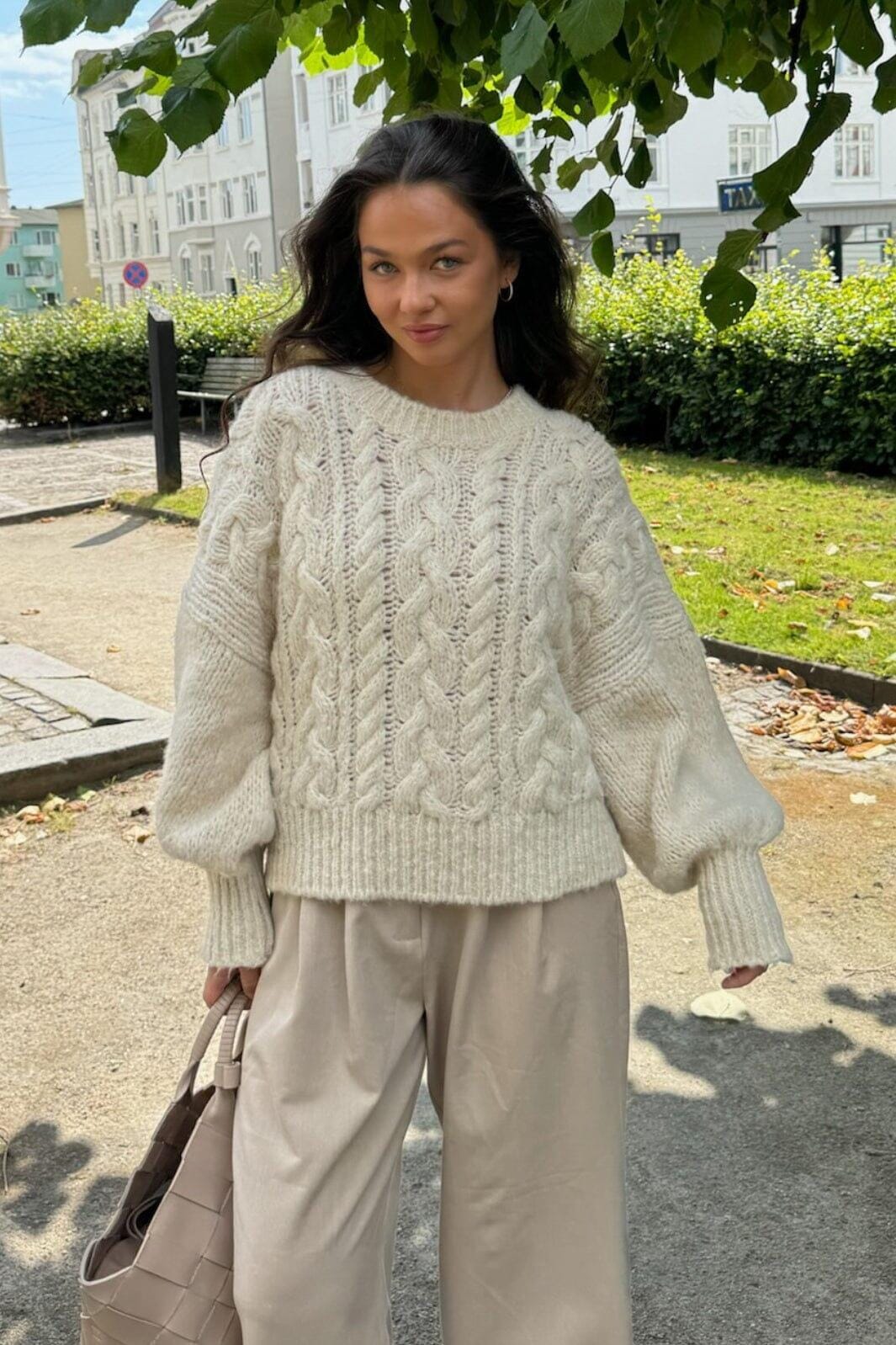 Forudbestilling - BYIC - Noraic Sweater - owhite Off White Sweatshirts