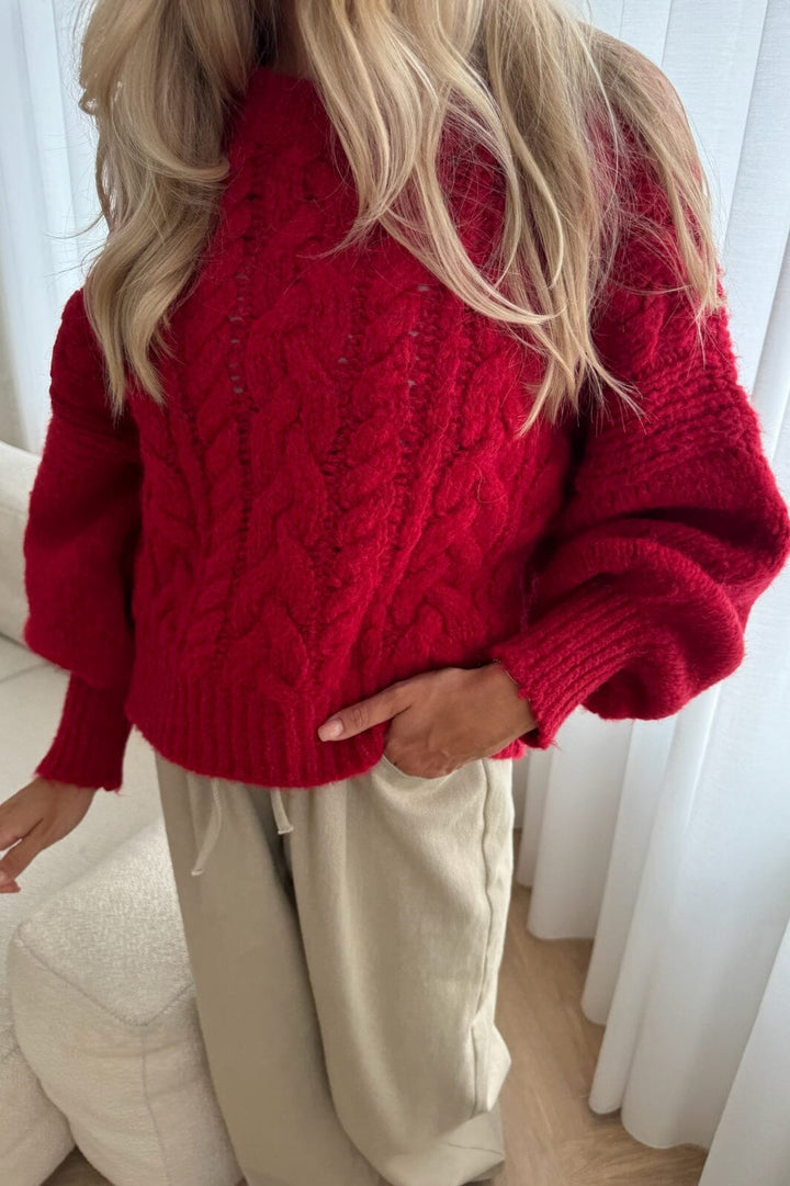 Forudbestilling - BYIC - Noraic Sweater - red Red Sweatshirts
