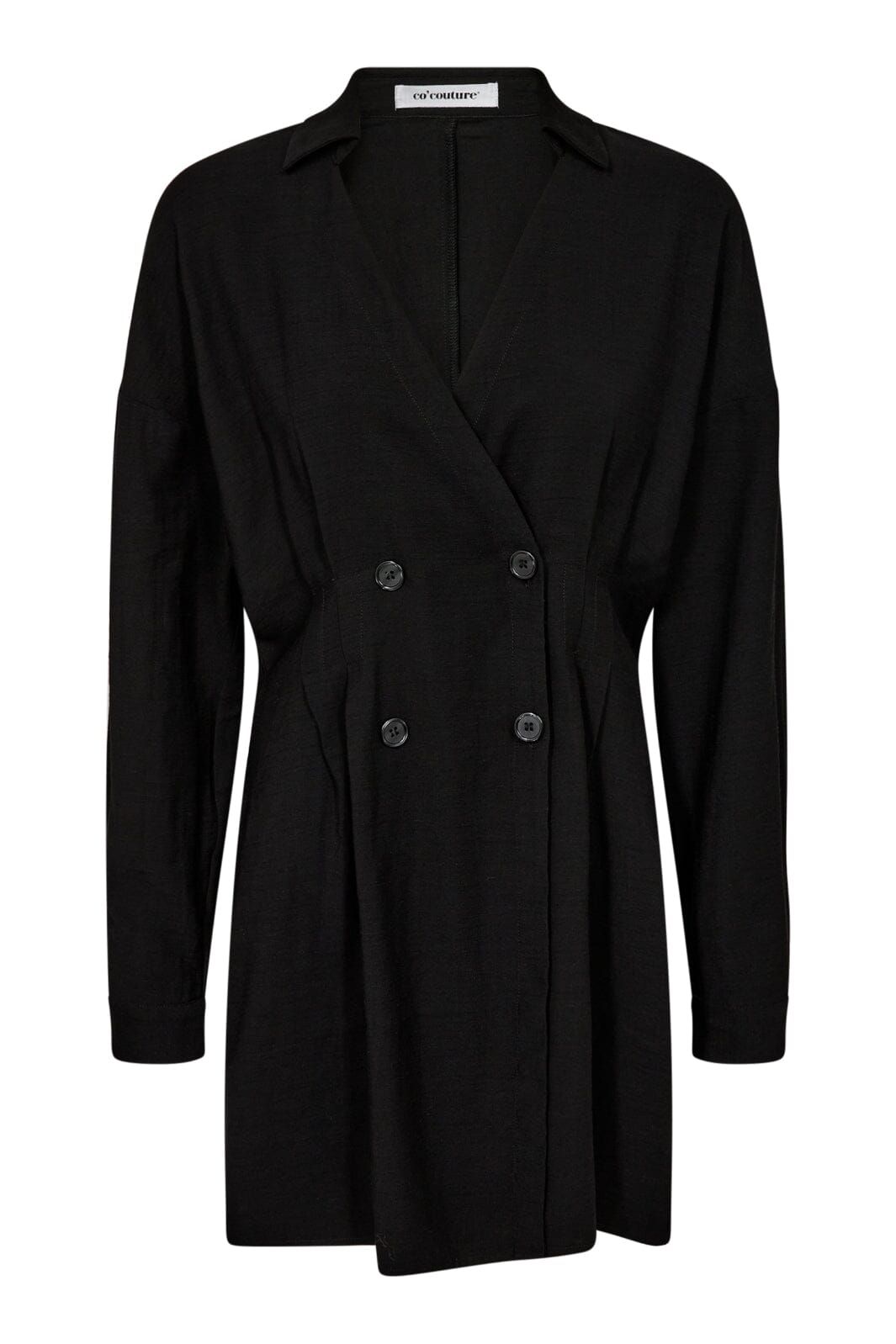 Co´couture - Lailacc Pleat Shirt 35716 - 96 Black