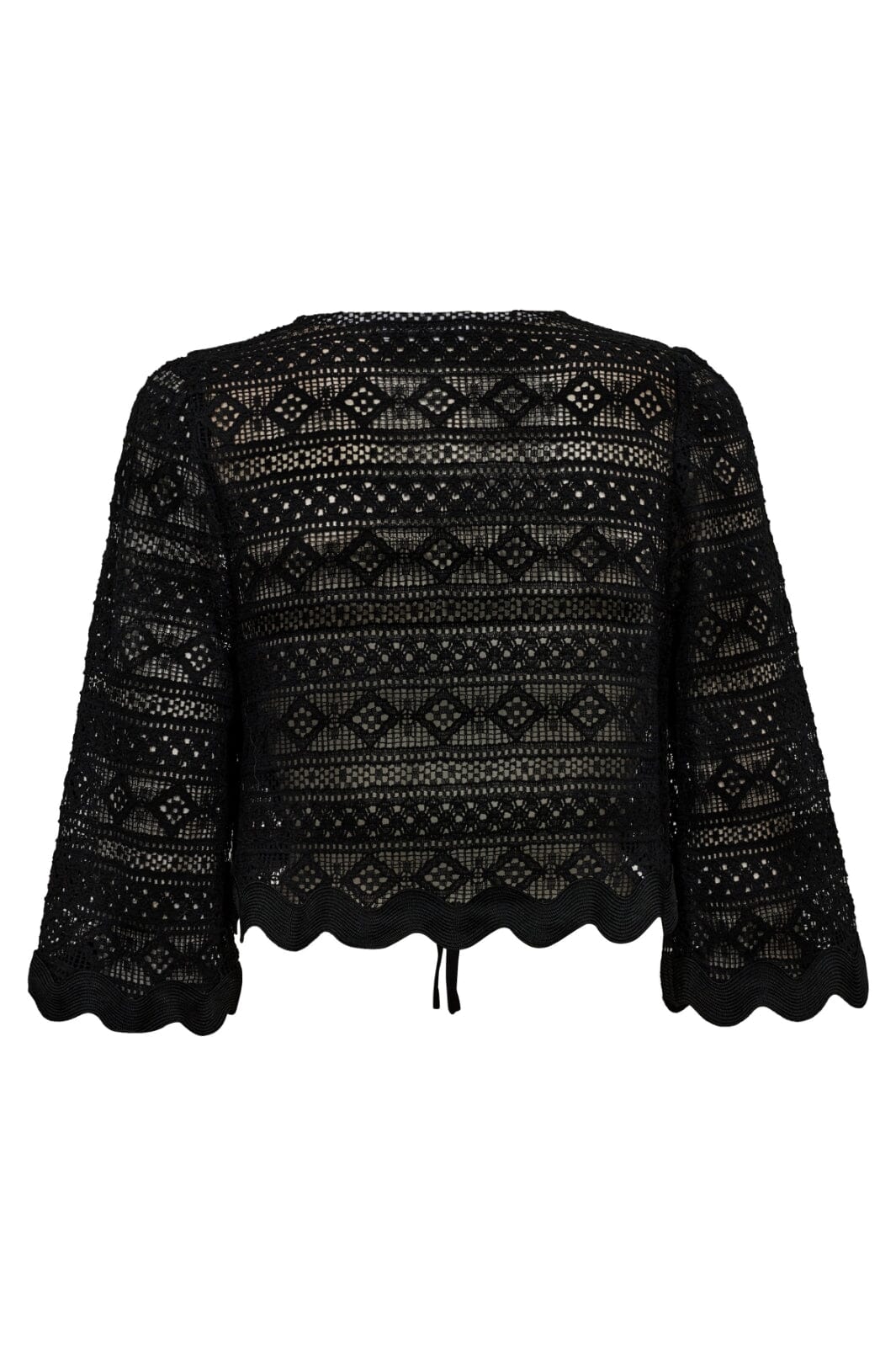 Co´couture - Laracc Crochet Tie Blouse 35461 - 96 Black