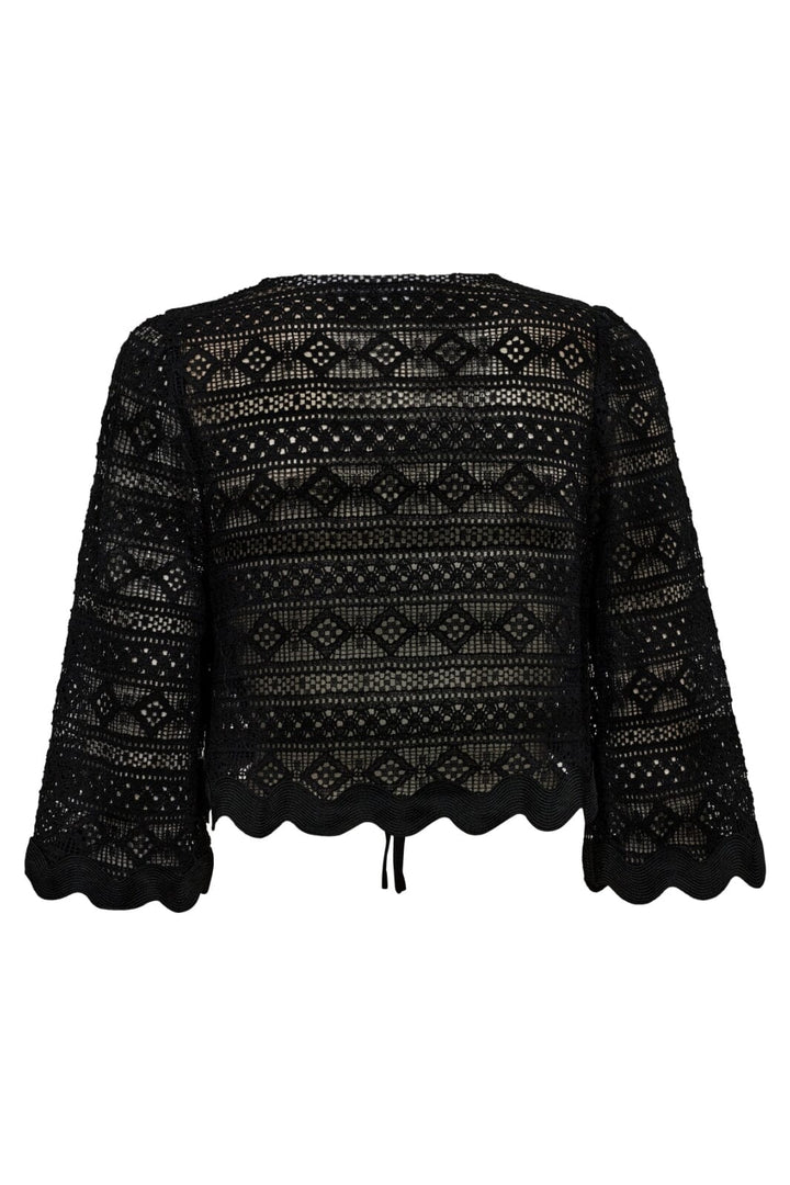 Co´couture - Laracc Crochet Tie Blouse 35461 - 96 Black