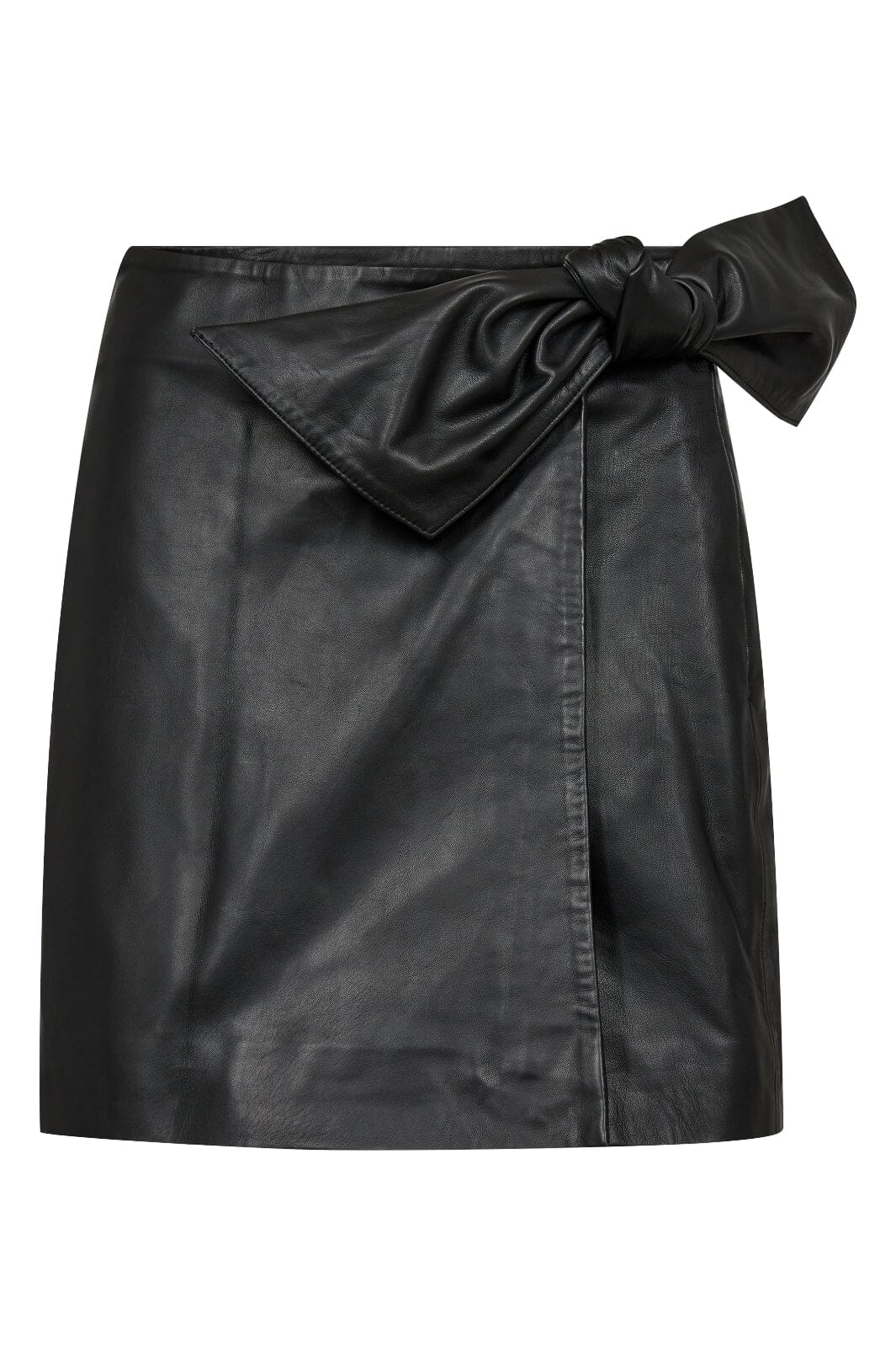 Forudbestilling - Co´couture - Phoebecc Leather Bow Skirt 34165 - 96 Black Nederdele