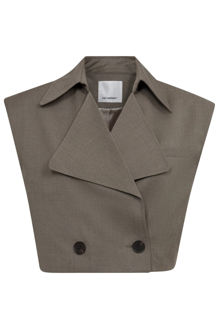 Forudbestilling - Co´couture - Vidacc Crop Waistcoat 30194 - 154 Walnut Blazere