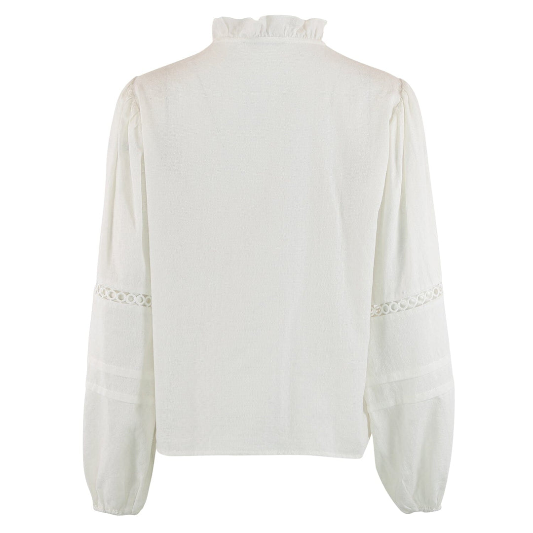 Forudbestilling - Continue - Sienna Emb - White Bluser