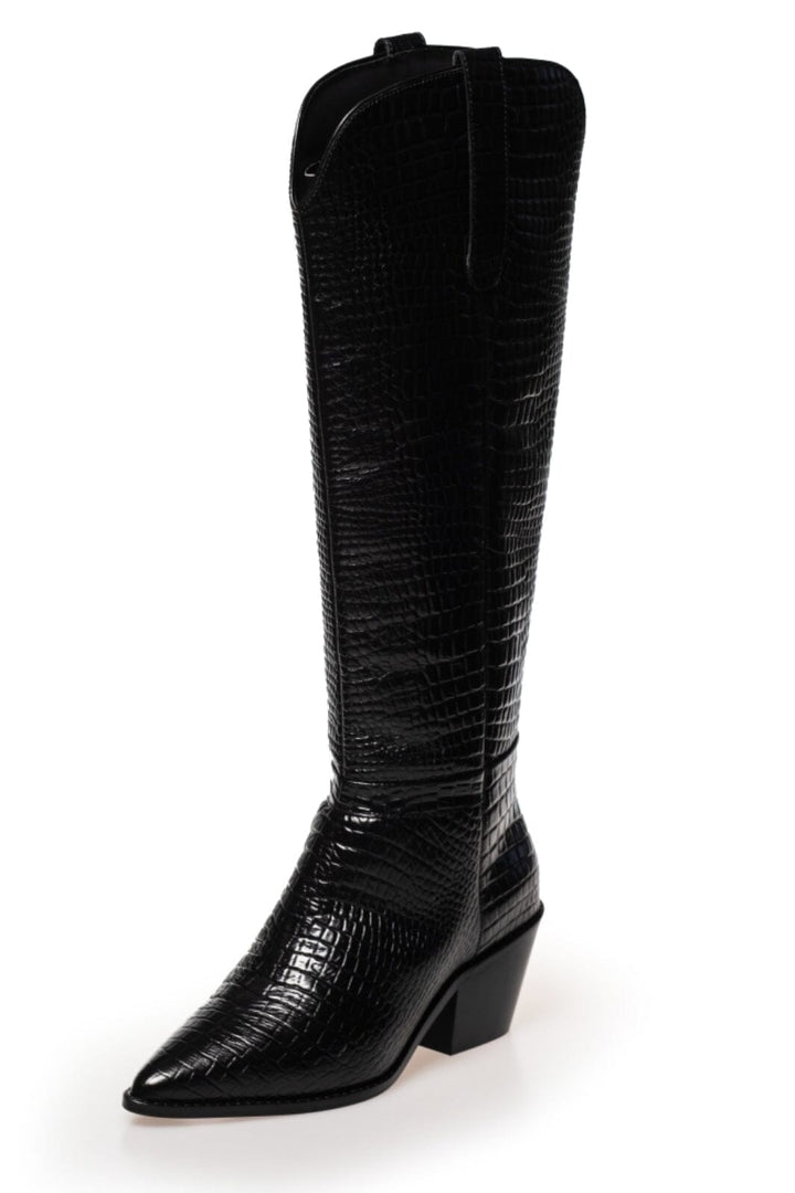 Forudbestilling - Copenhagen Shoes - Divided - 103 Black Croco Støvler