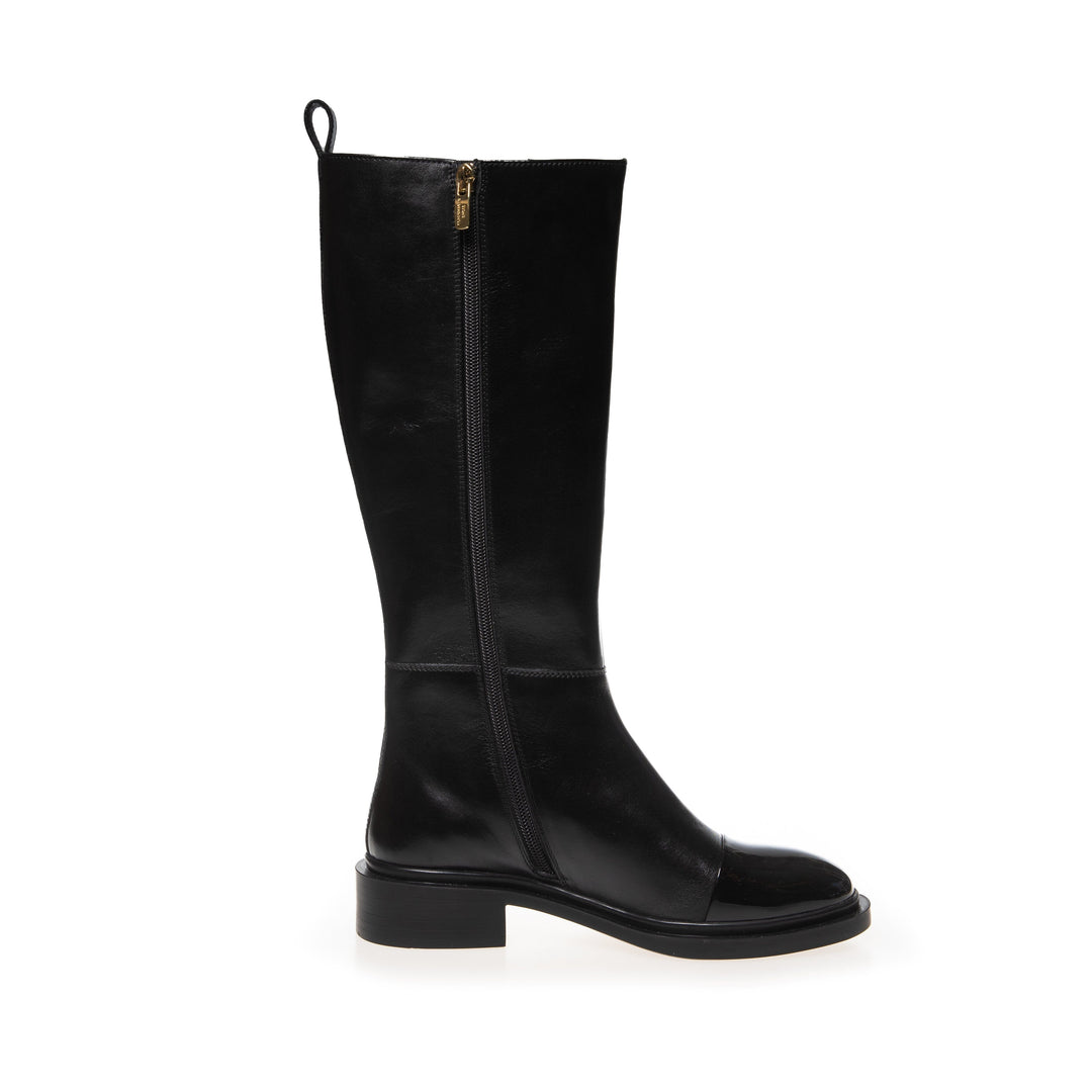 Forudbestilling - Copenhagen Shoes - The Love Boot Patent / Toe - 0001 Black Støvler