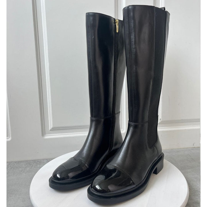 Forudbestilling - Copenhagen Shoes - The Love Boot Patent / Toe - 0001 Black Støvler