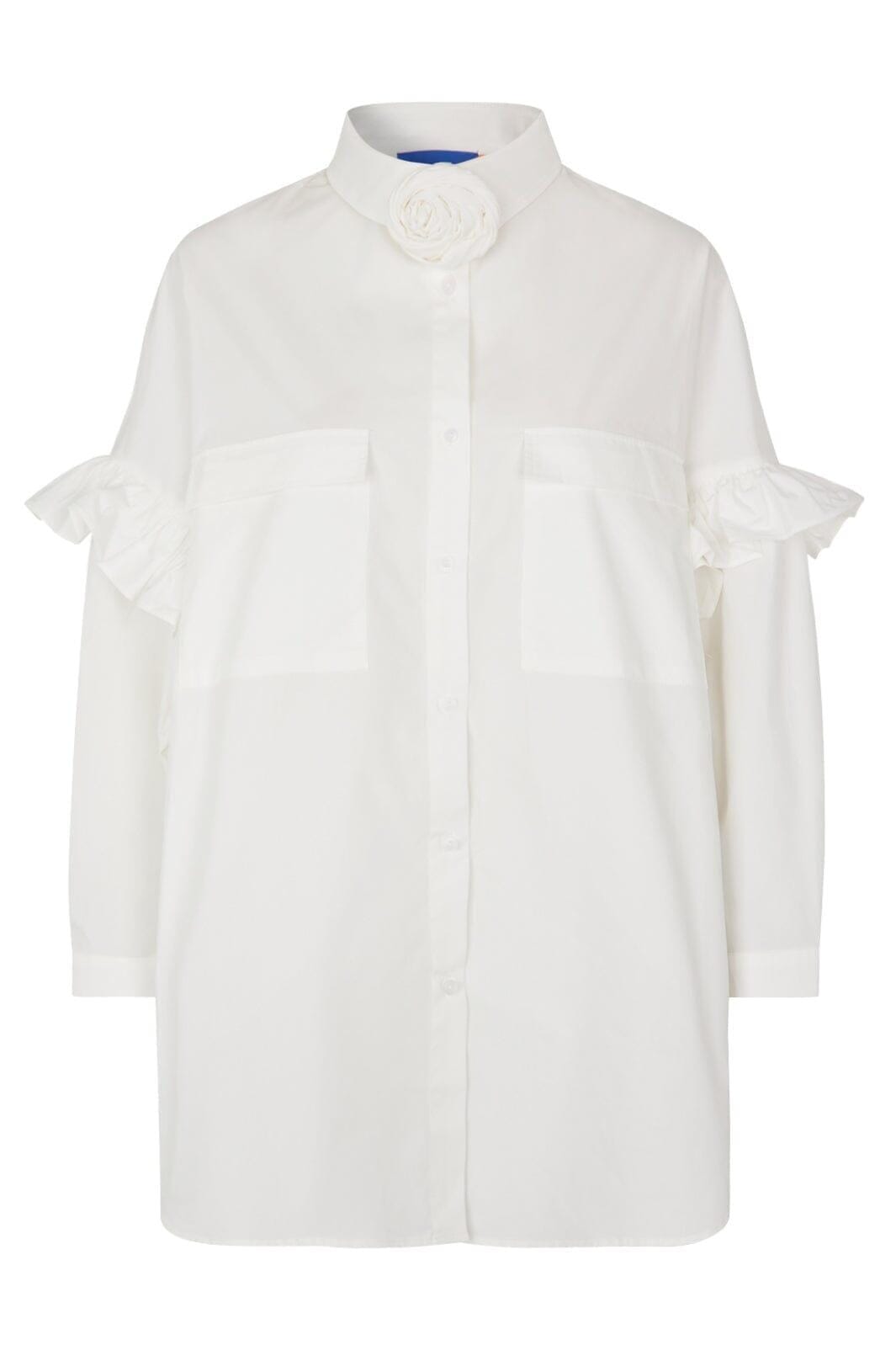 Cras - Flower Shirt - 1000 1000 White Skjorter