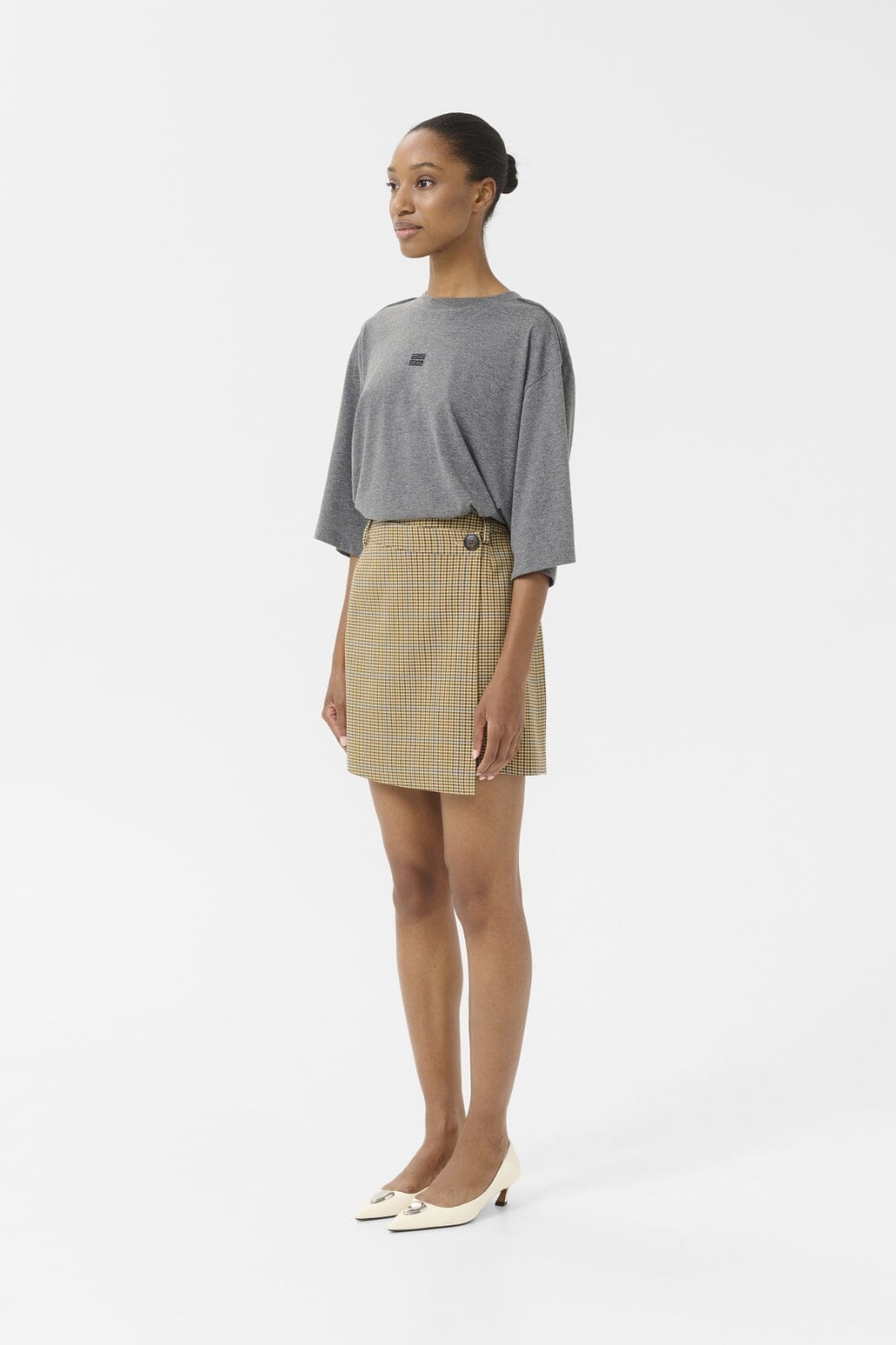 Gestuz - Gzjilan Tee 10910394 - 107871 - Dark Grey Mélange