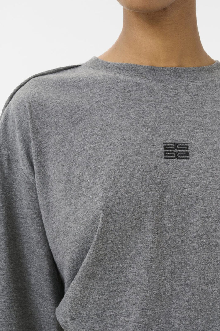 Gestuz - Gzjilan Tee 10910394 - 107871 - Dark Grey Mélange