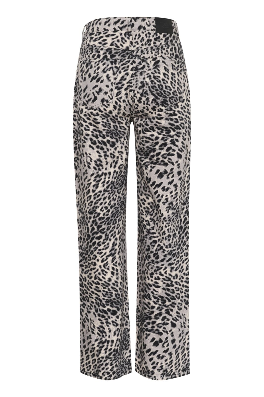 Forudbestilling - Gestuz - Gzleora Wide Jeans 10910300 - 107696 Grey Leopard Jeans