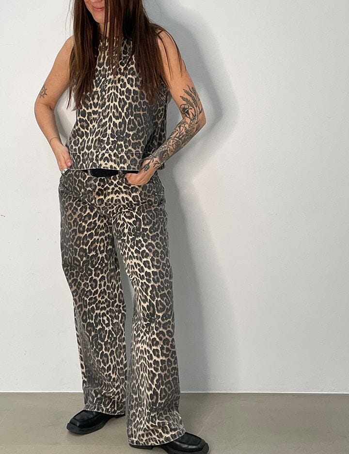 Forudbestilling - Global Funk - Cadian-G - P35 Leopard Mist Jeans