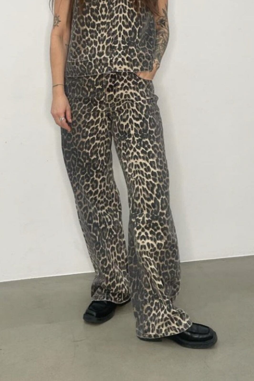 Forudbestilling - Global Funk - Cadian-G - P35 Leopard Mist Jeans