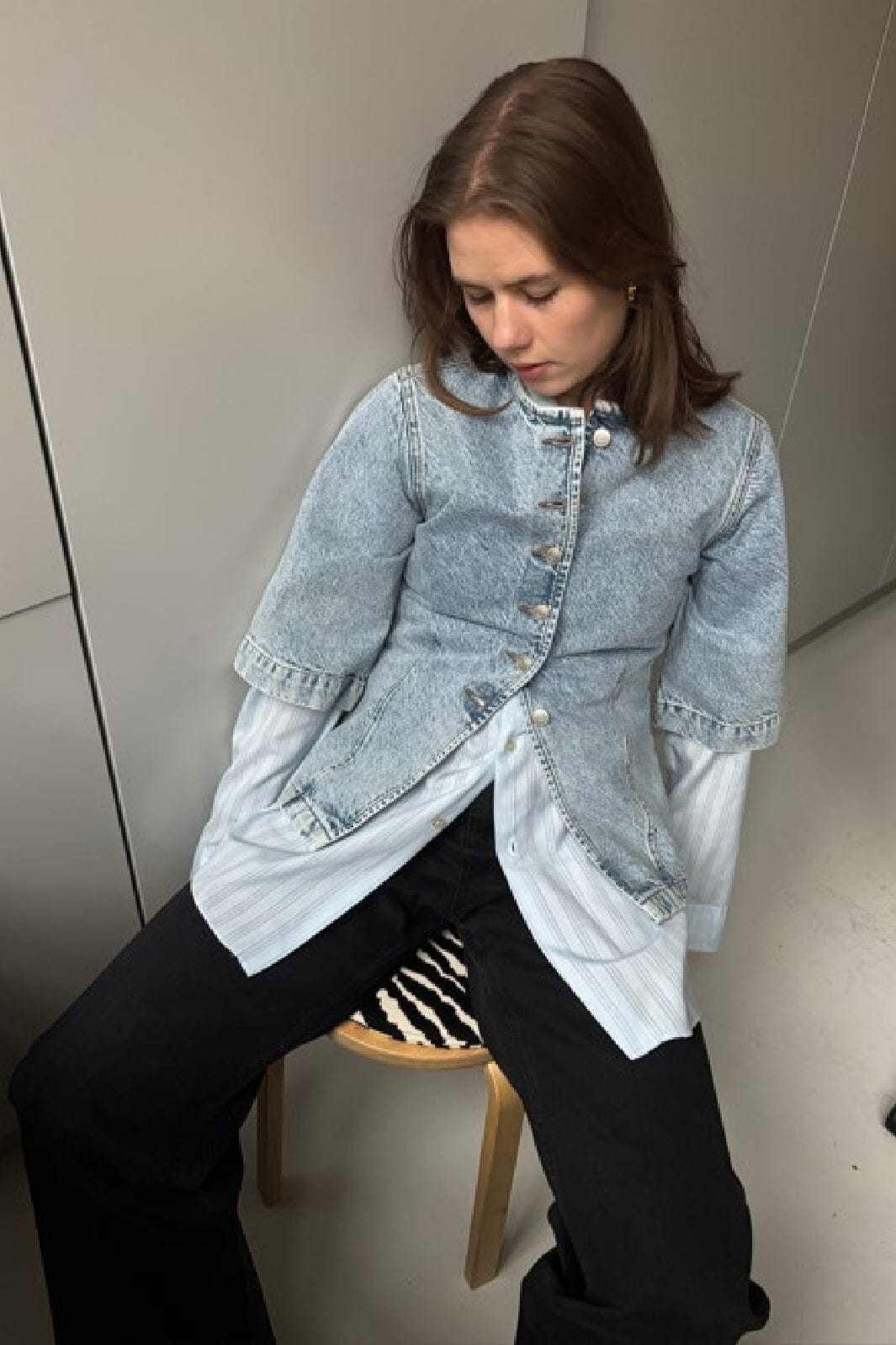 Forudbestilling - Global Funk - Lila-G - 958 Medium Light Blue Skjorter