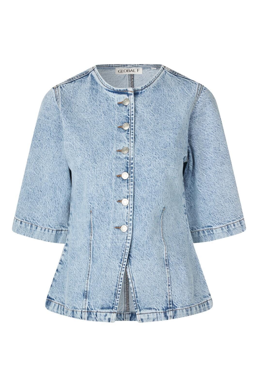 Forudbestilling - Global Funk - Lila-G - 958 Medium Light Blue Skjorter