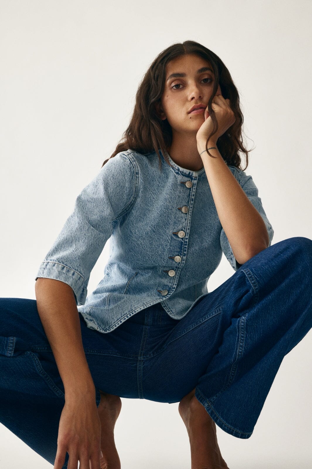 Forudbestilling - Global Funk - Lila-G - 958 Medium Light Blue Skjorter