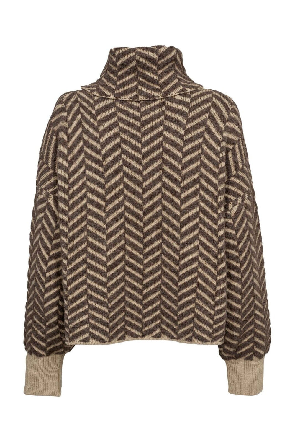 Forudbestilling - Gossia - Ginago Sweater G2168 - Sand Brown Mix