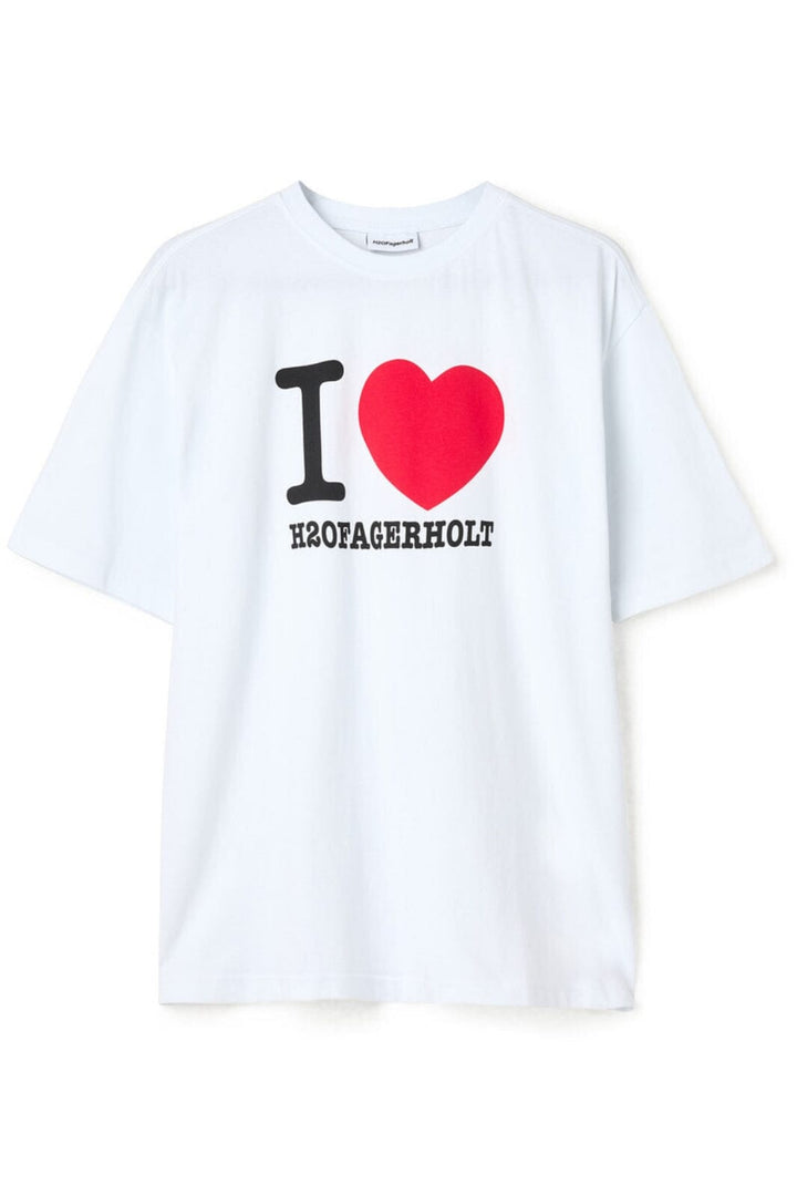 Forudbestilling - H2O Fagerholt - I Love Tee - 1006 Off White T-shirts