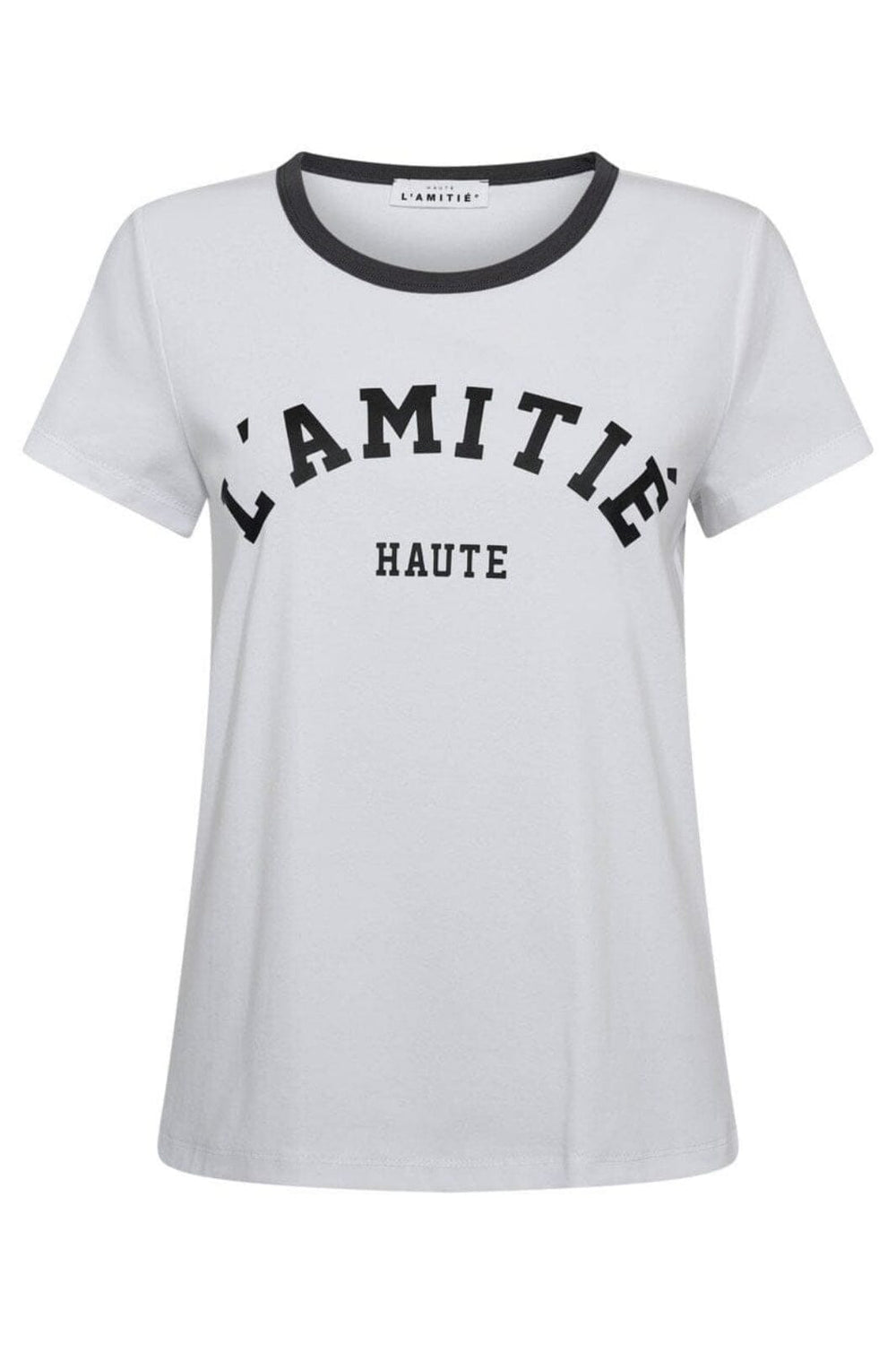 Haute L'Amitié - Neckline Logo Tee HL10006 - White/Ink