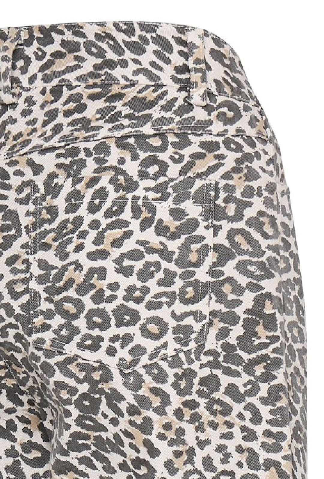 Forudbestilling - Ichi - Ixjilla Pa - 205225 Black Leop Print Jeans