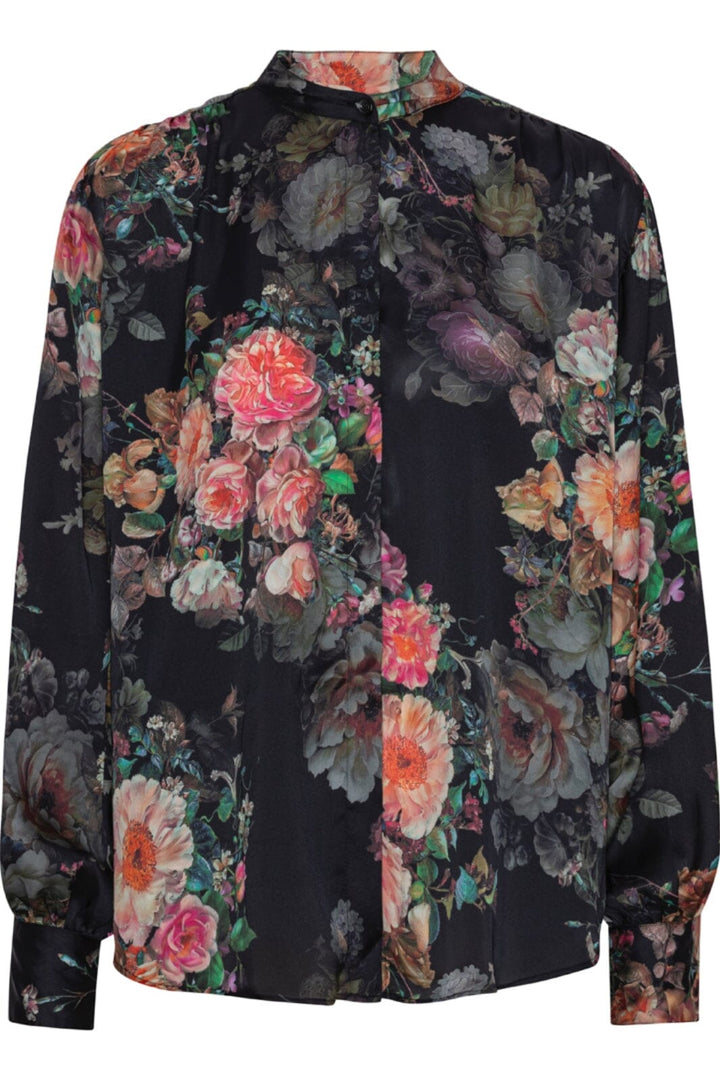 Karmamia - Cornelia Shirt - Daisy Noir Tea Rose